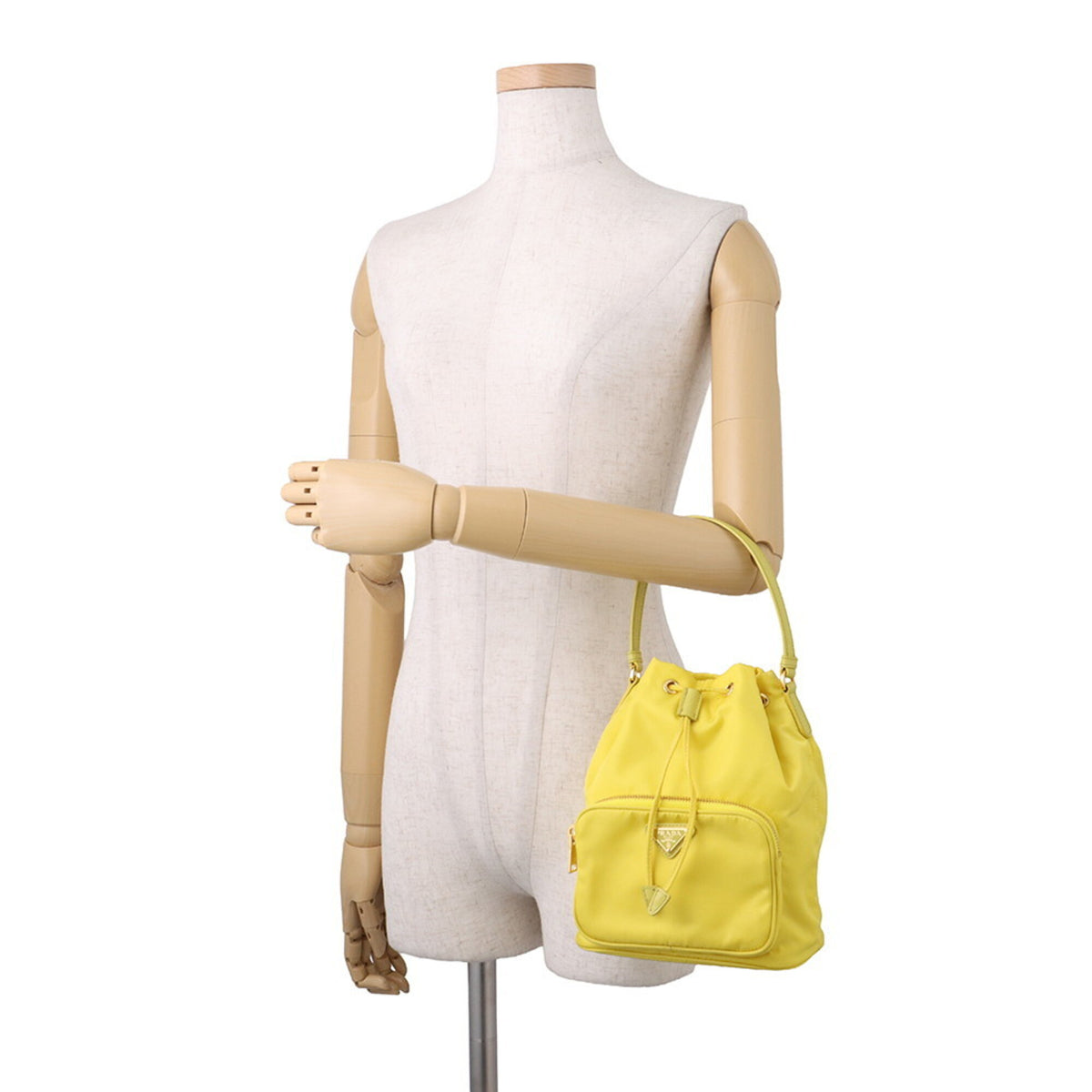 Prada Yellow Nylon Handbag (Pre-Owned)
