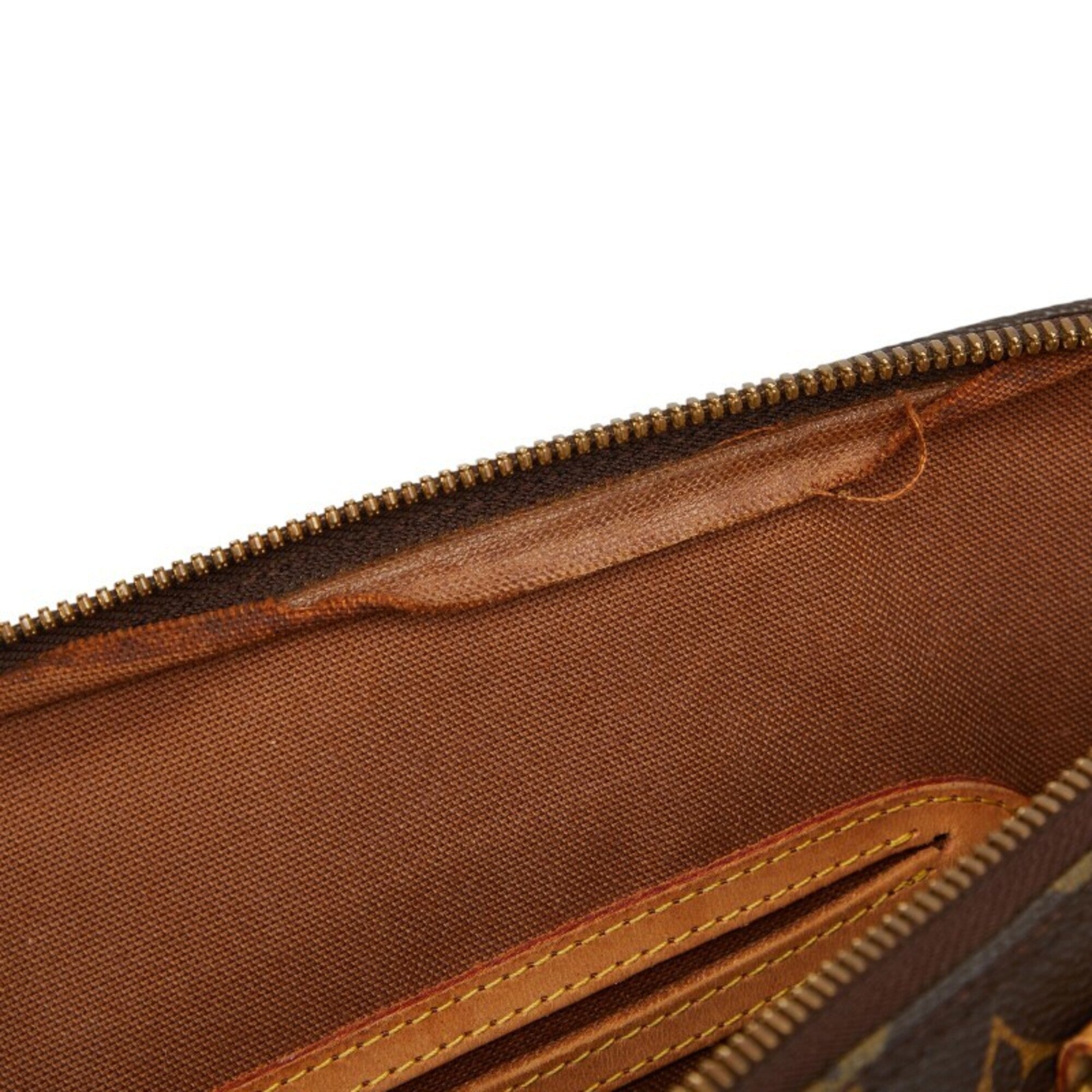 Louis Vuitton Brown Pvc Leather Handbag Shoulder Bag (Pre-Owned)