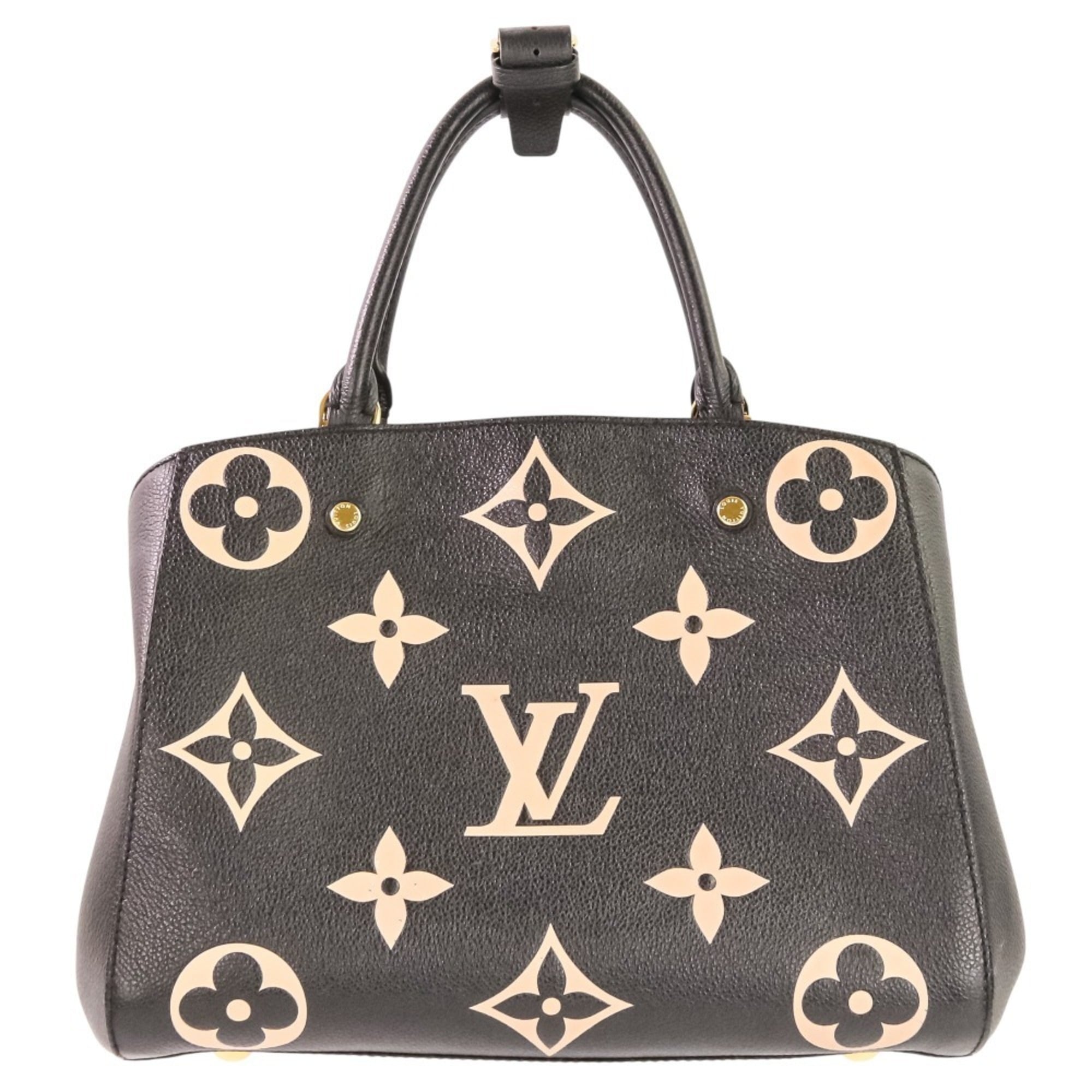 Louis Vuitton Black Monogram Empreinte Handbag (Pre-Owned)