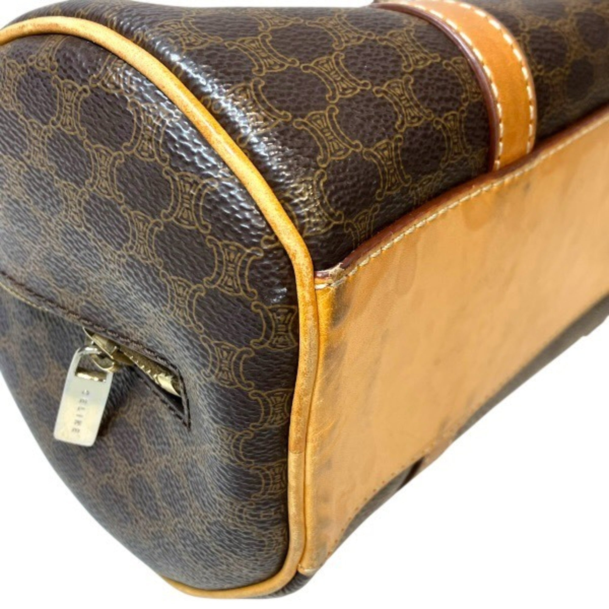 Celine Brown Leather Handbag Shoulder Bag (Pre-Owned)
