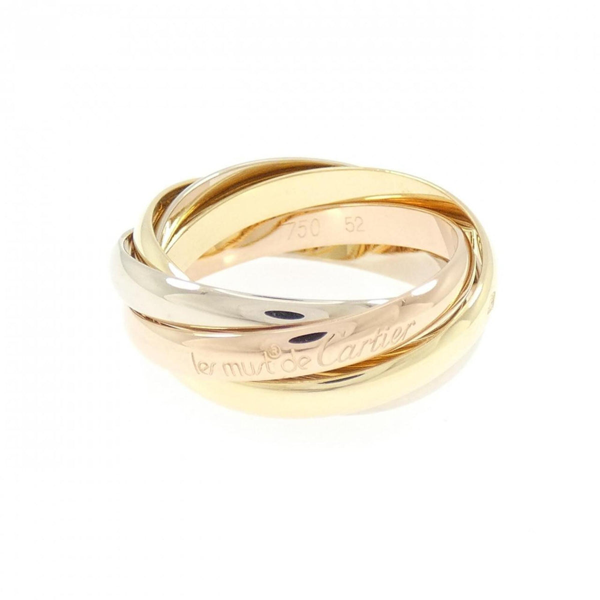 Cartier Trinity Yellow Gold (18K) Pink Gold (18K) White Gold (18K) Band Ring (Pre-Owned)