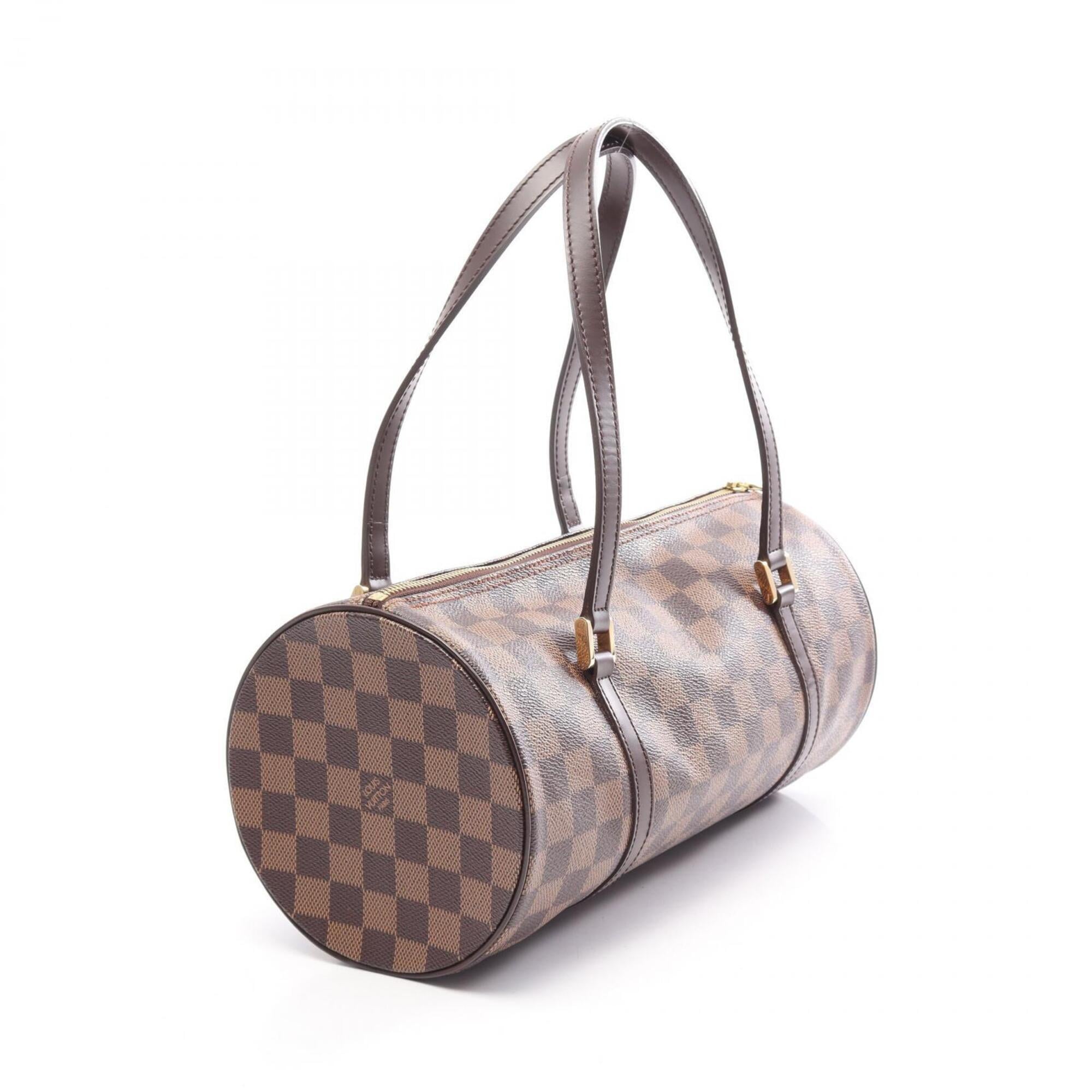 Louis Vuitton Brown Damier Canvas Coated Canvas Leather Handbag (Pre-Owned)