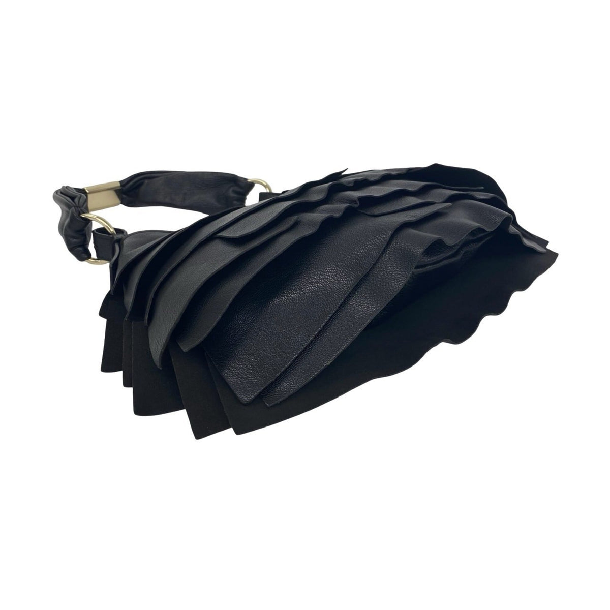 Yves Saint Laurent Black Leather Shoulder Bag (Pre-Owned)