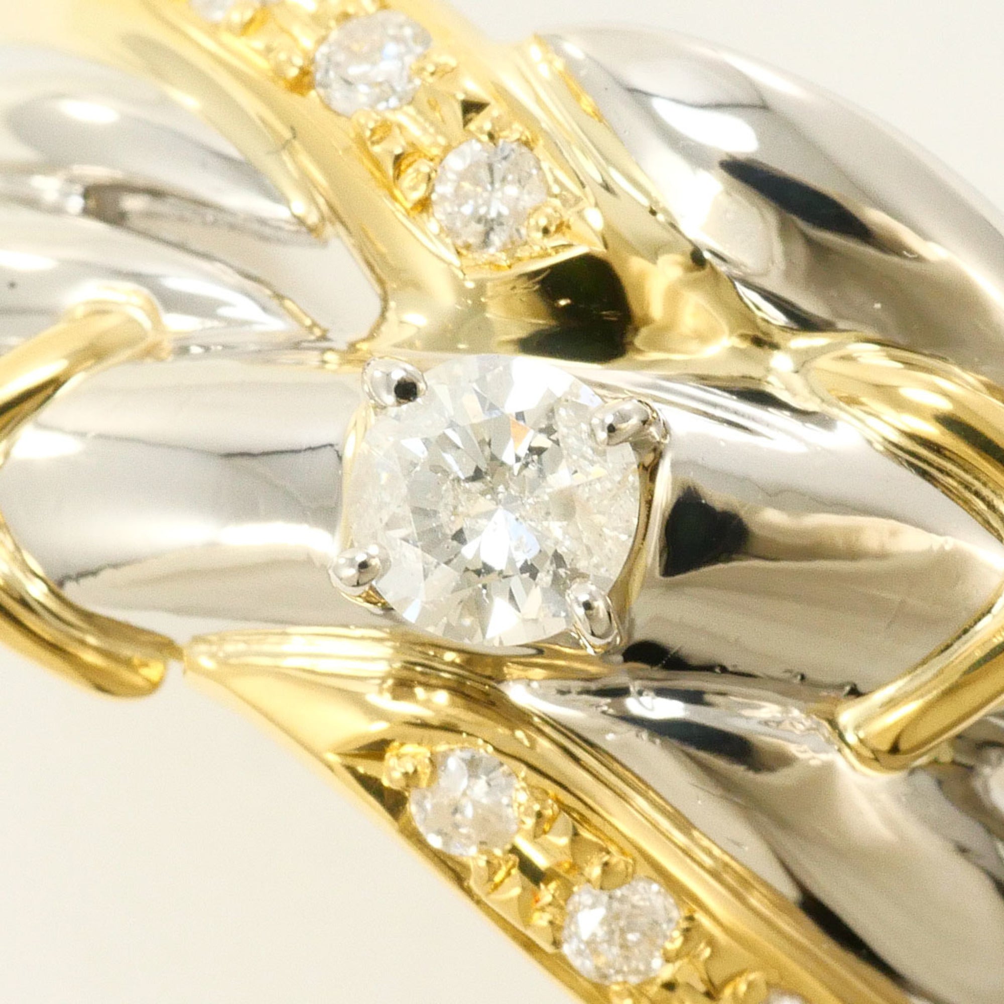 Unbranded Platinum Yellow Gold Yellow Gold (18K) Platinum 900 Band Ring (Pre-Owned)