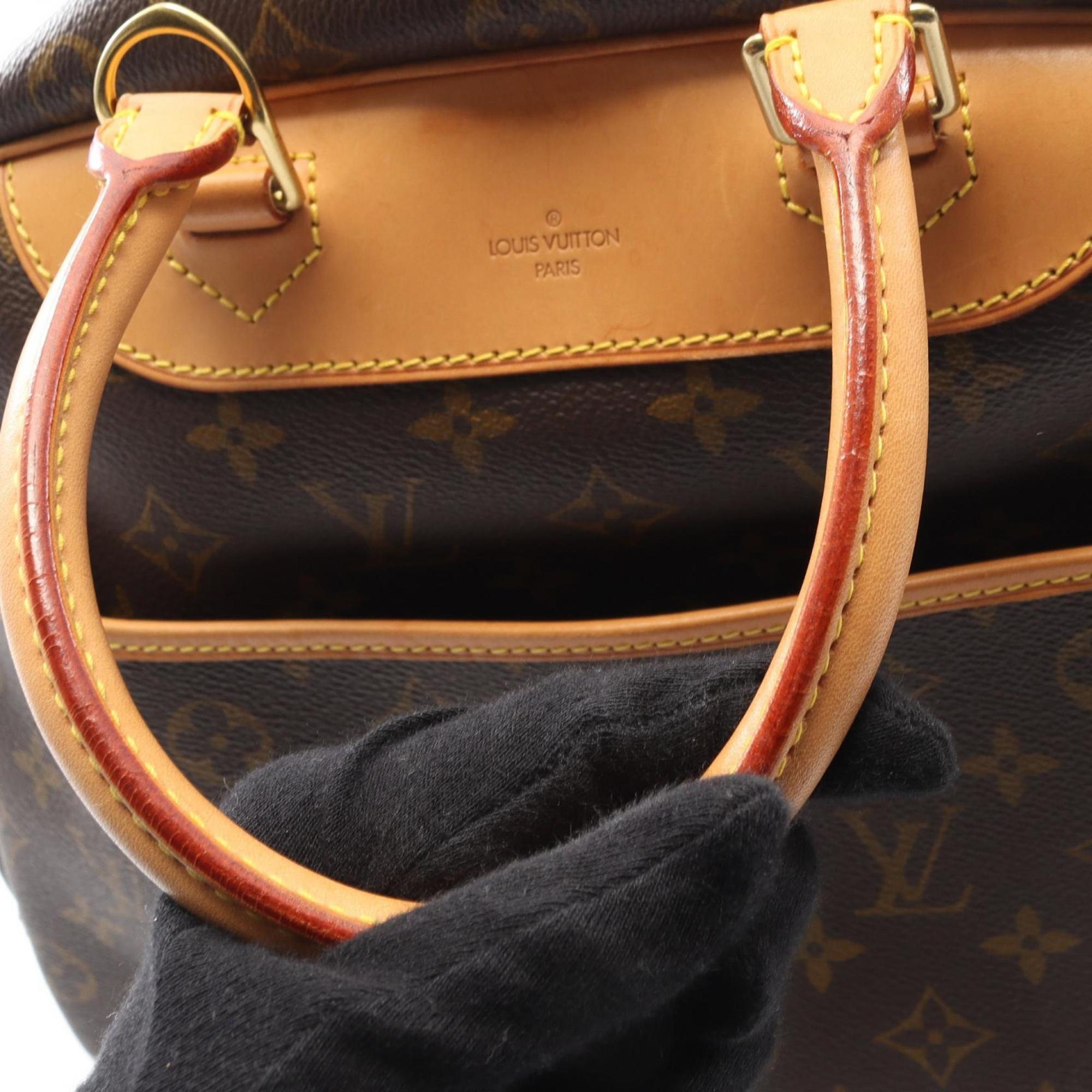 Louis Vuitton Monogram Brown Coated Canvas Leather Handbag (Pre-Owned)