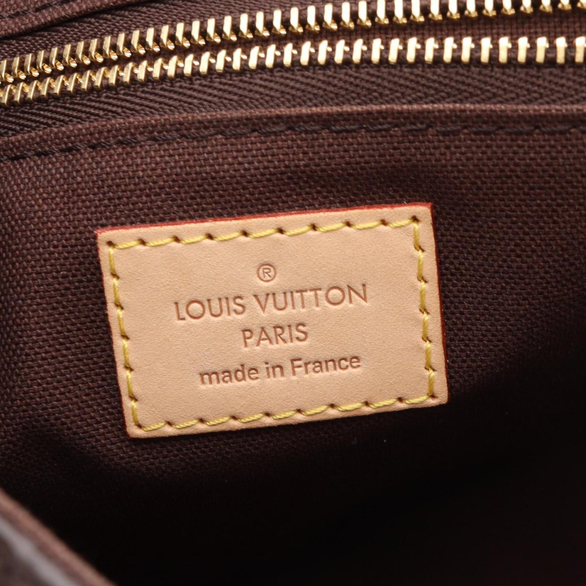 Louis Vuitton Brown Coated Canvas Pvc Monogram Leather Shoulder Bag (Pre-Owned)