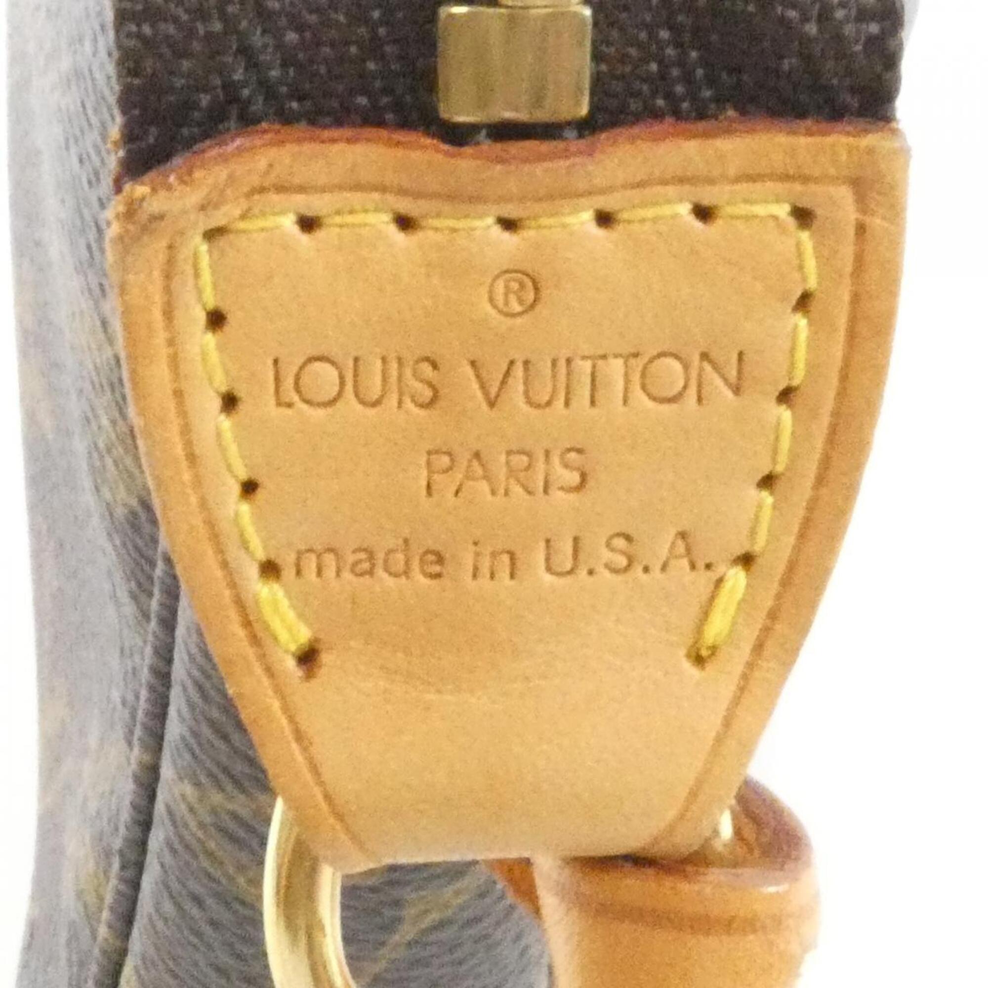 Louis Vuitton Monogram Marron Coated Canvas Pochette (Pre-Owned)