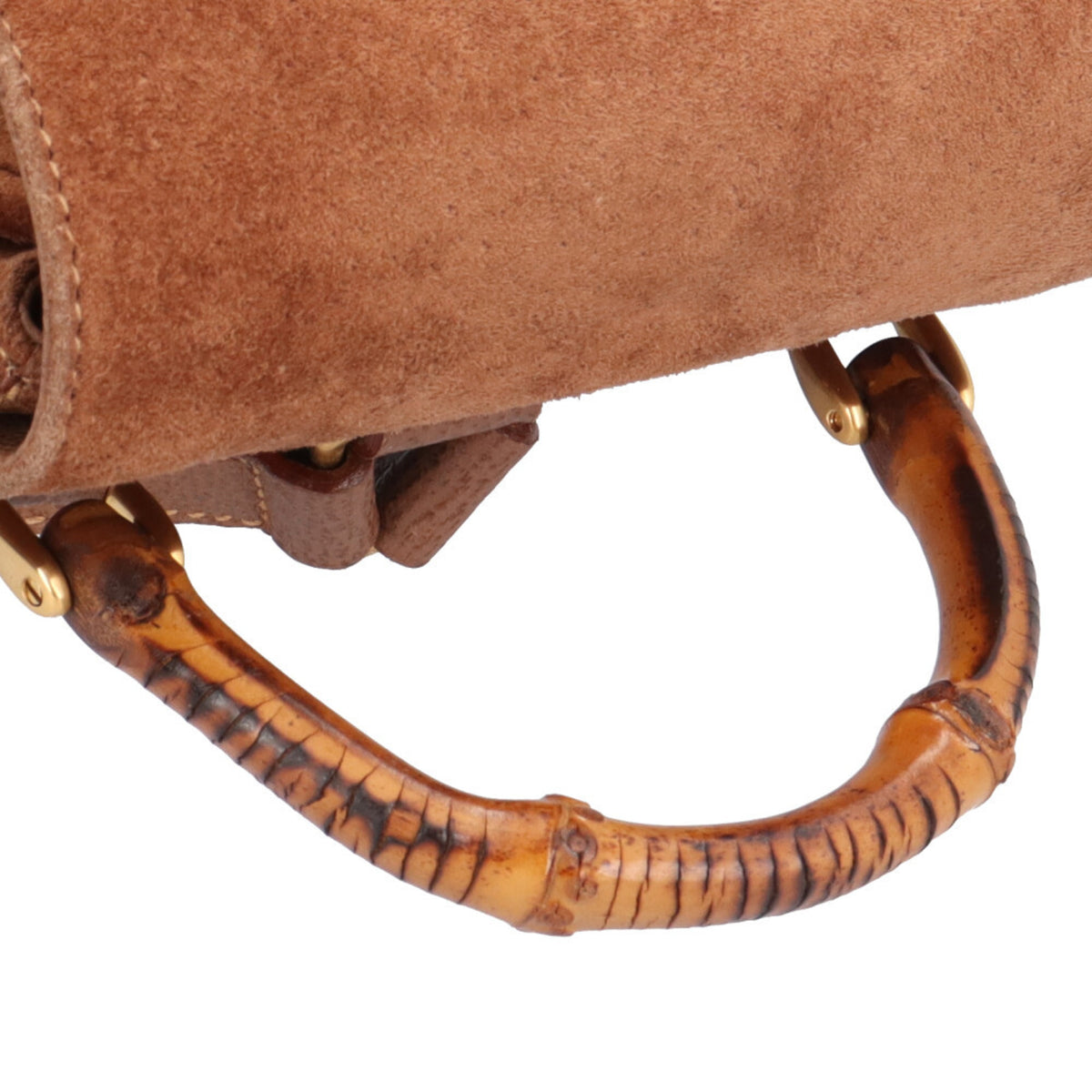 Gucci Brown Suede Leather Backpack (Pre-Owned)