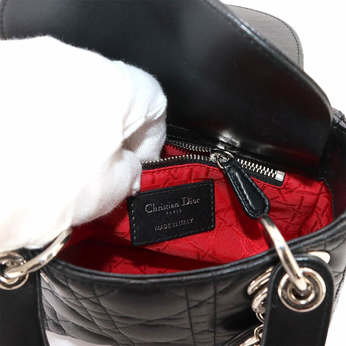 Christian Dior Black Leather Handbag (Pre-Owned)