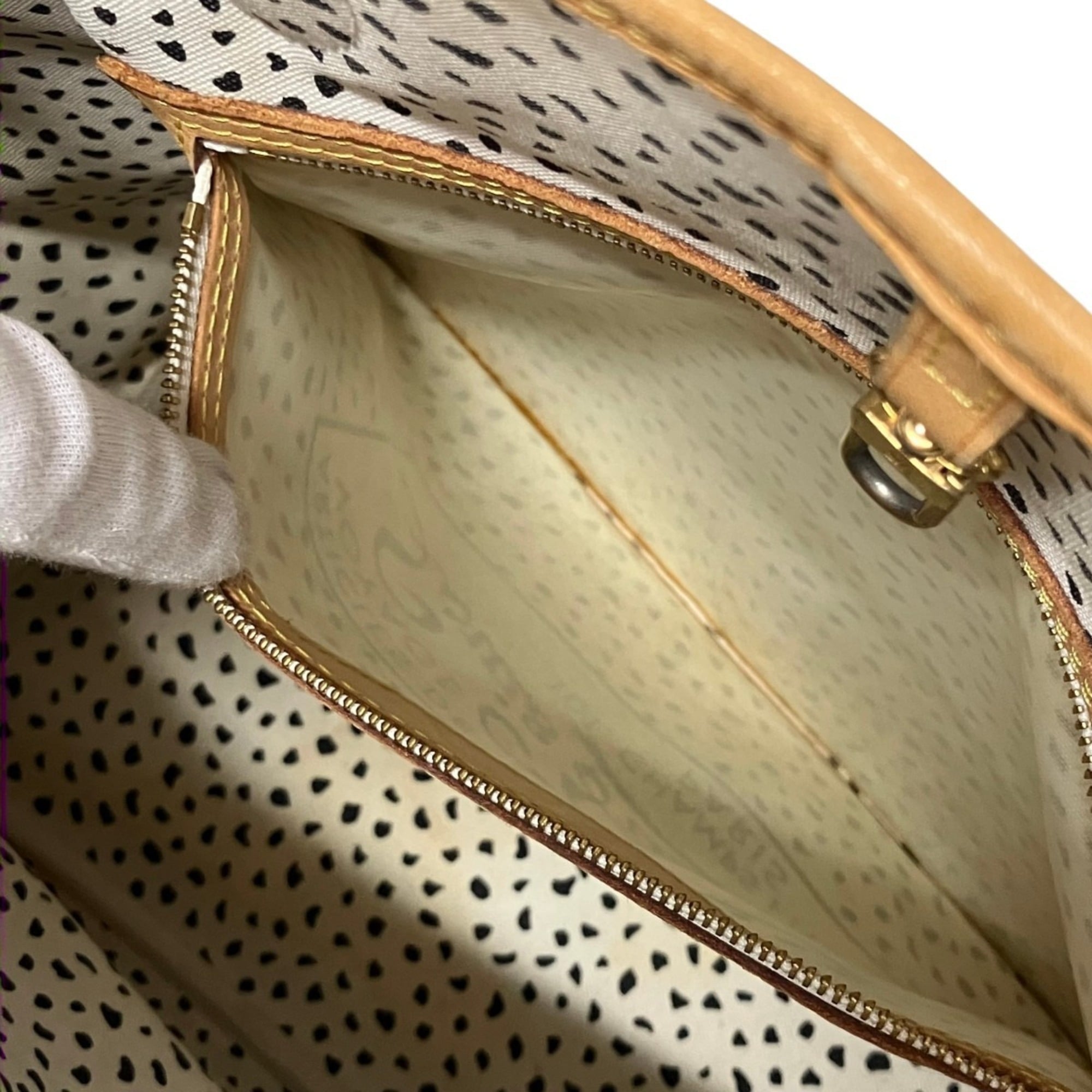 Louis Vuitton Blanc Marron Monogram Tote Bag (Pre-Owned)