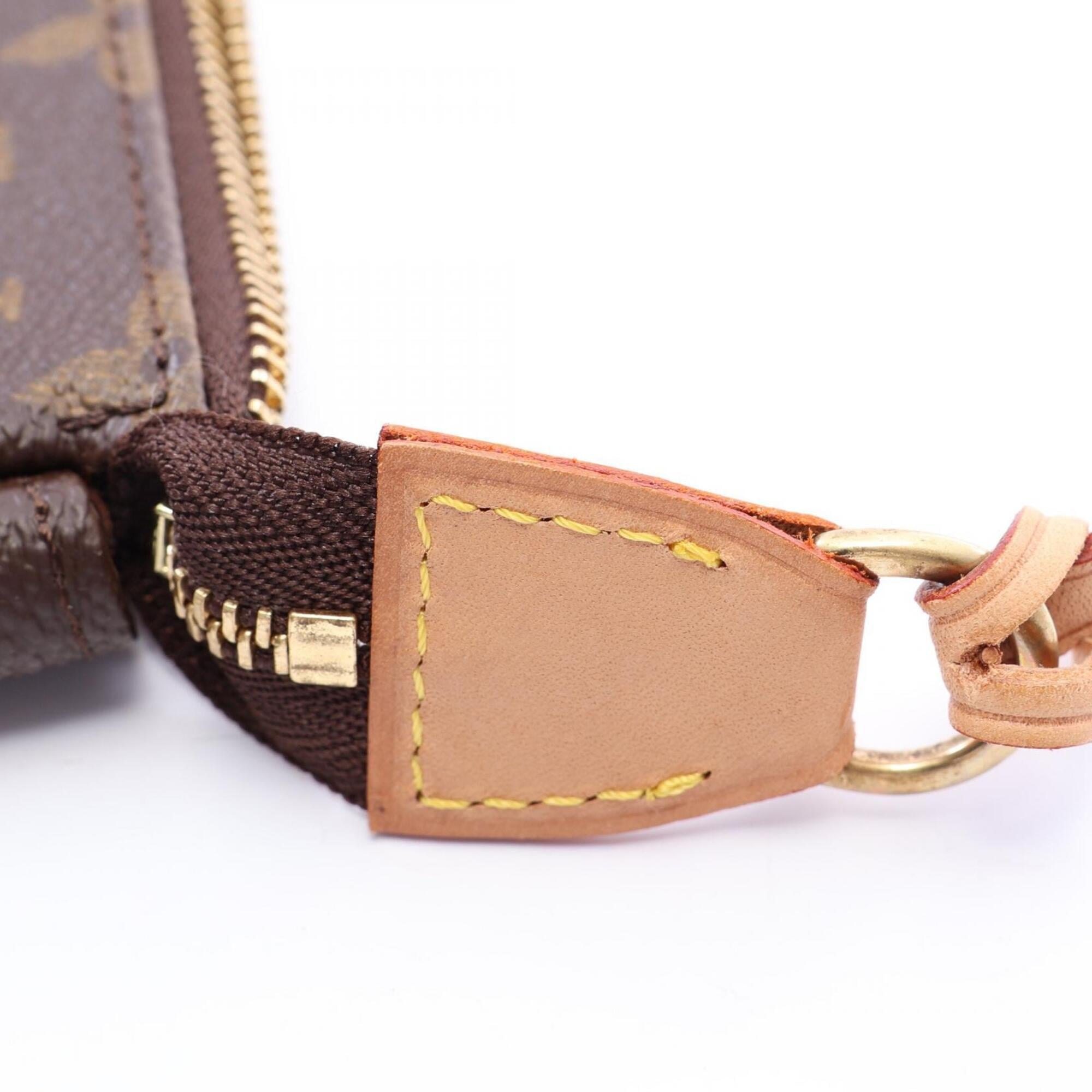 Louis Vuitton Brown Coated Canvas Leather Handbag (Pre-Owned)
