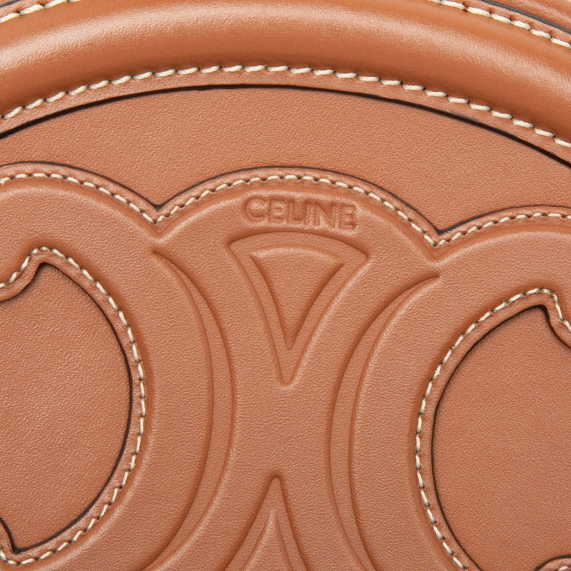 Celine Brown Leather Shoulder Bag (Pre-Owned)