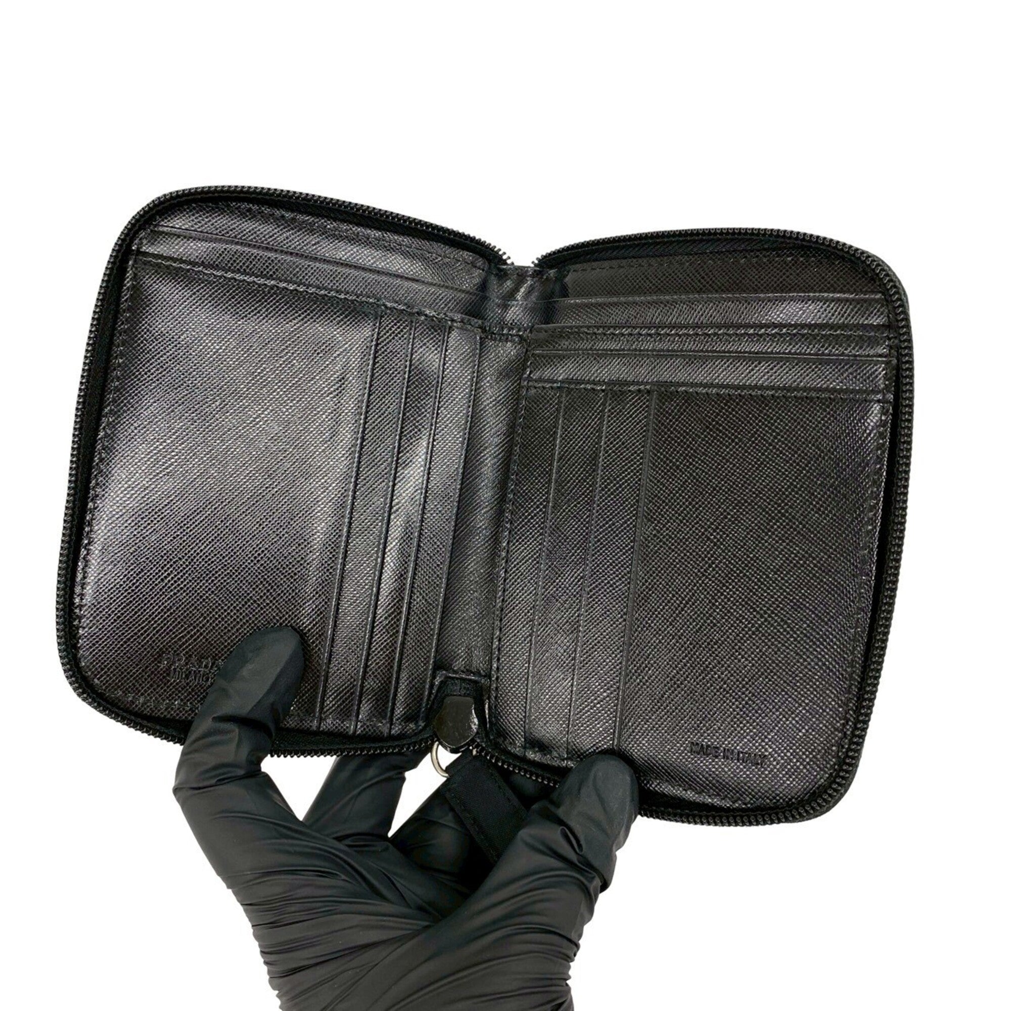 Prada Black Nylon Wallet (Bi-Fold) (Pre-Owned)