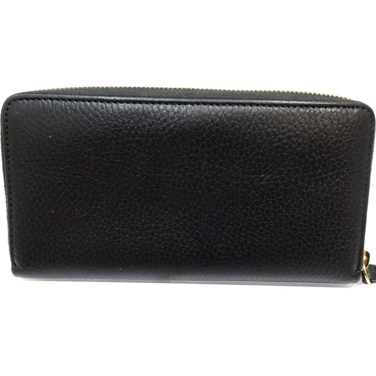 Gucci Black Leather Long Wallet (Bi-Fold) (Pre-Owned)