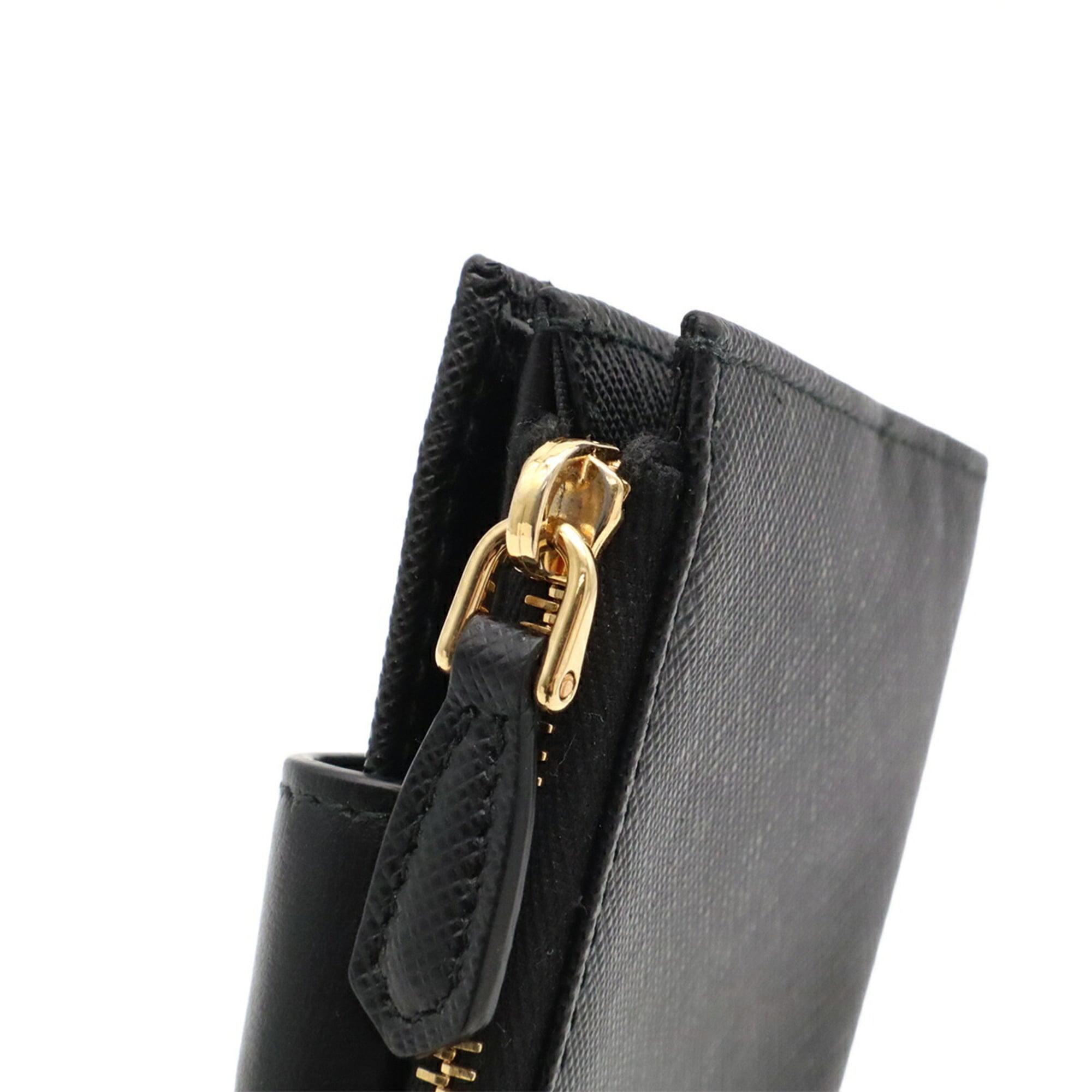 Prada Black Nero Leather Wallet (Bi-Fold) (Pre-Owned)