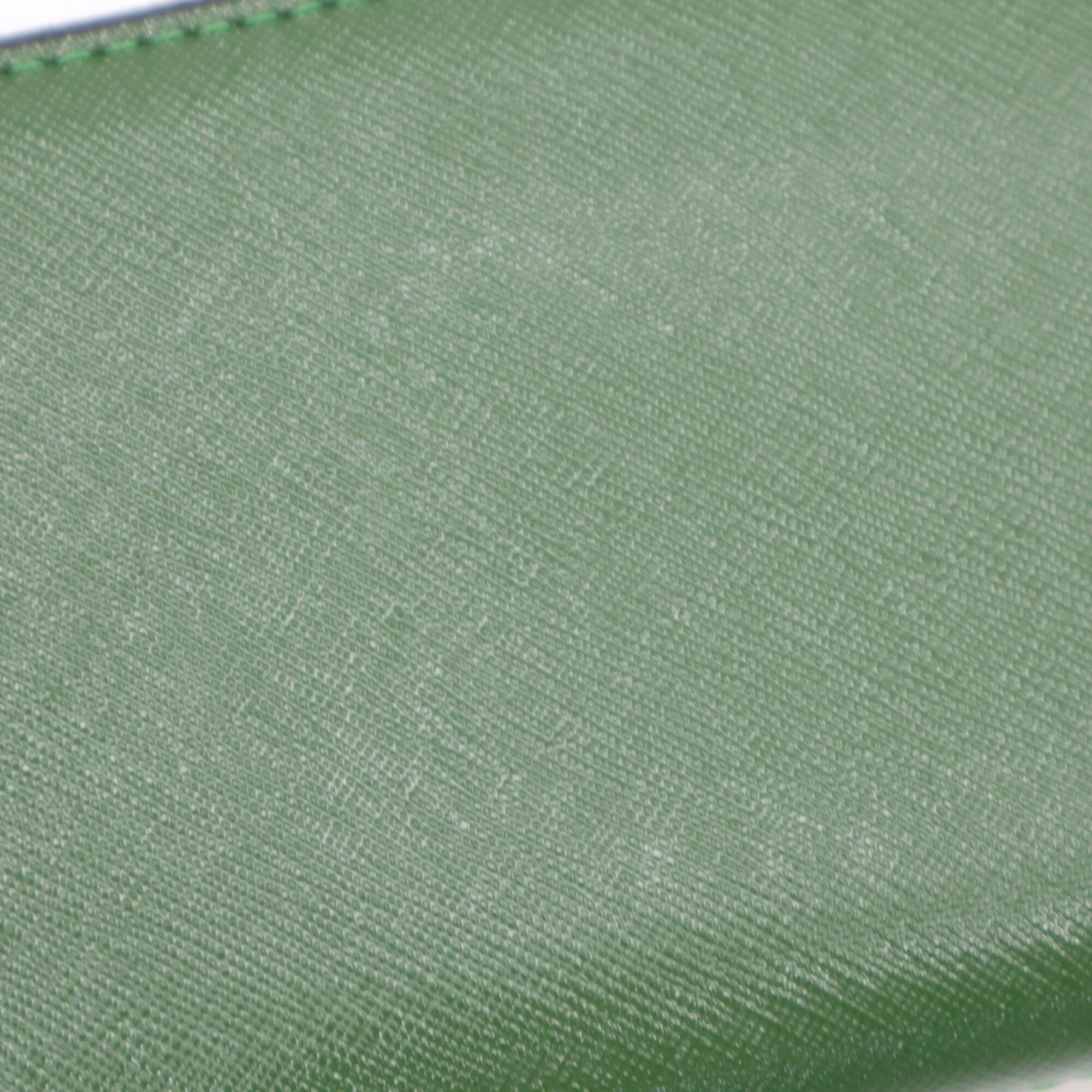 Marc Jacobs Beige Green White Leather Long Wallet (Bi-Fold) (Pre-Owned)