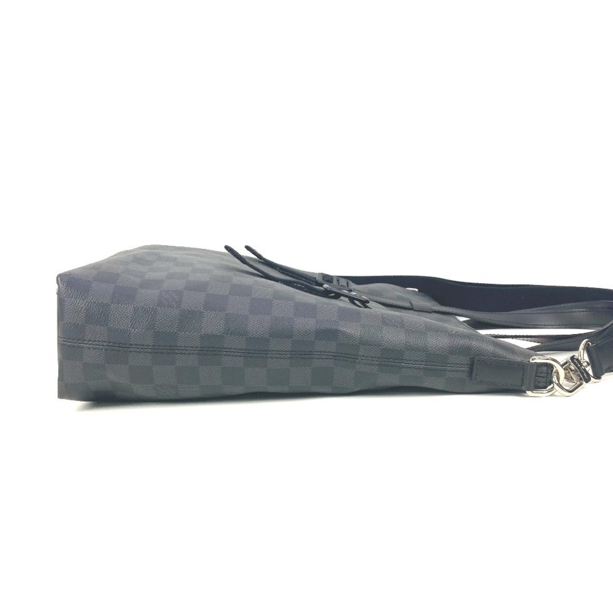 Louis Vuitton Black Damier Graphite Shoulder Bag Tote Bag (Pre-Owned)