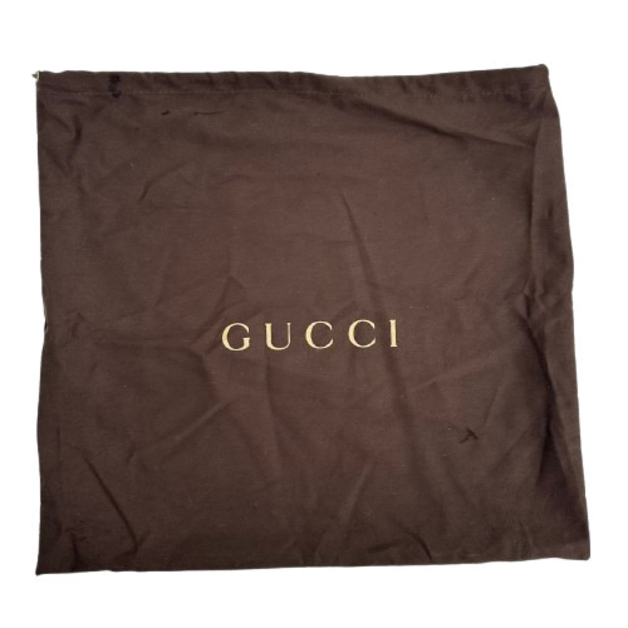 Gucci Abbey Brown Gg Canvas Leather Shoulder Bag (Pre-Owned)