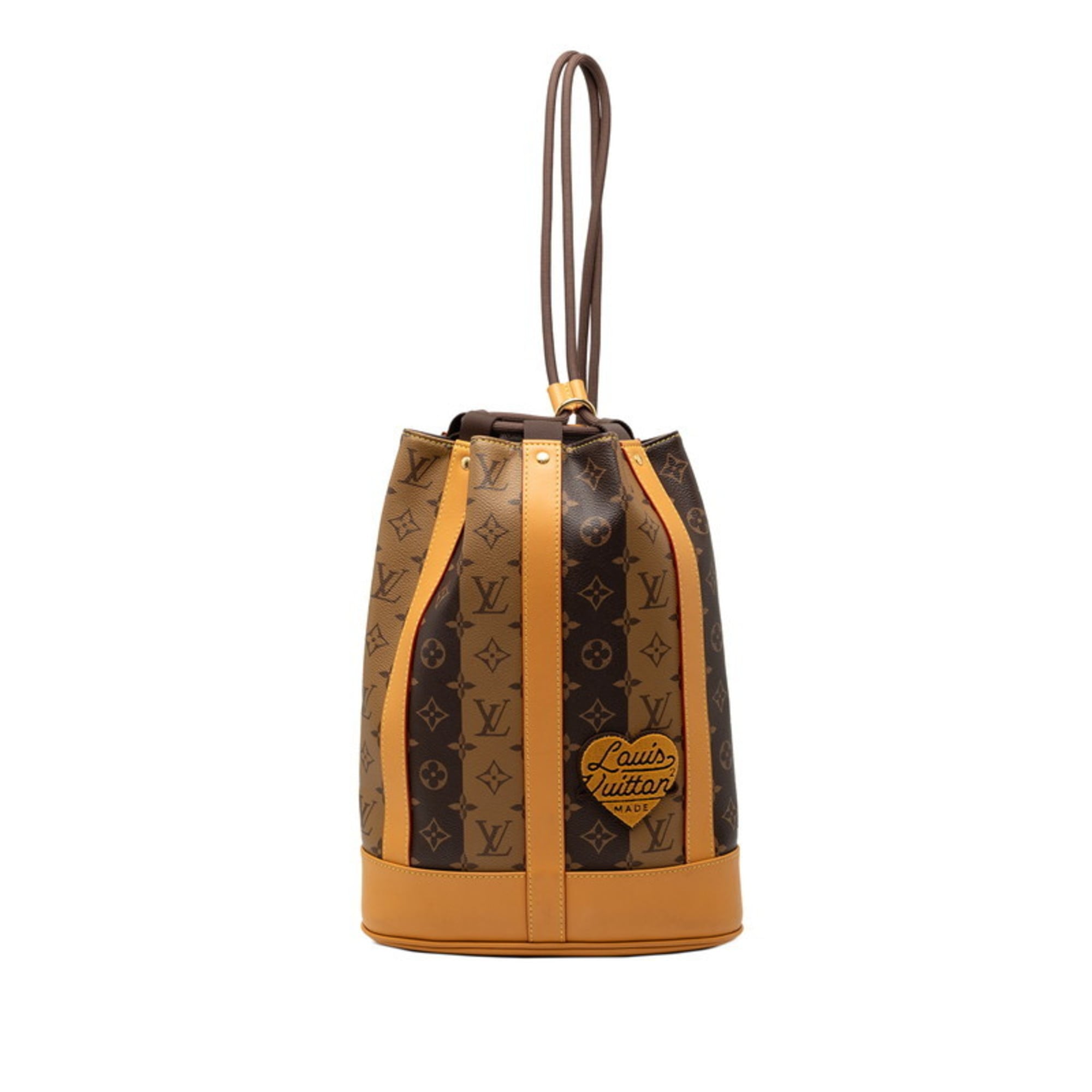 Louis Vuitton Monogram Beige Brown Pvc Leather Shoulder Bag (Pre-Owned)