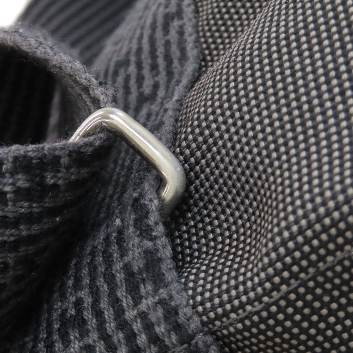 Hermes Gray Canvas Backpack (Pre-Owned)