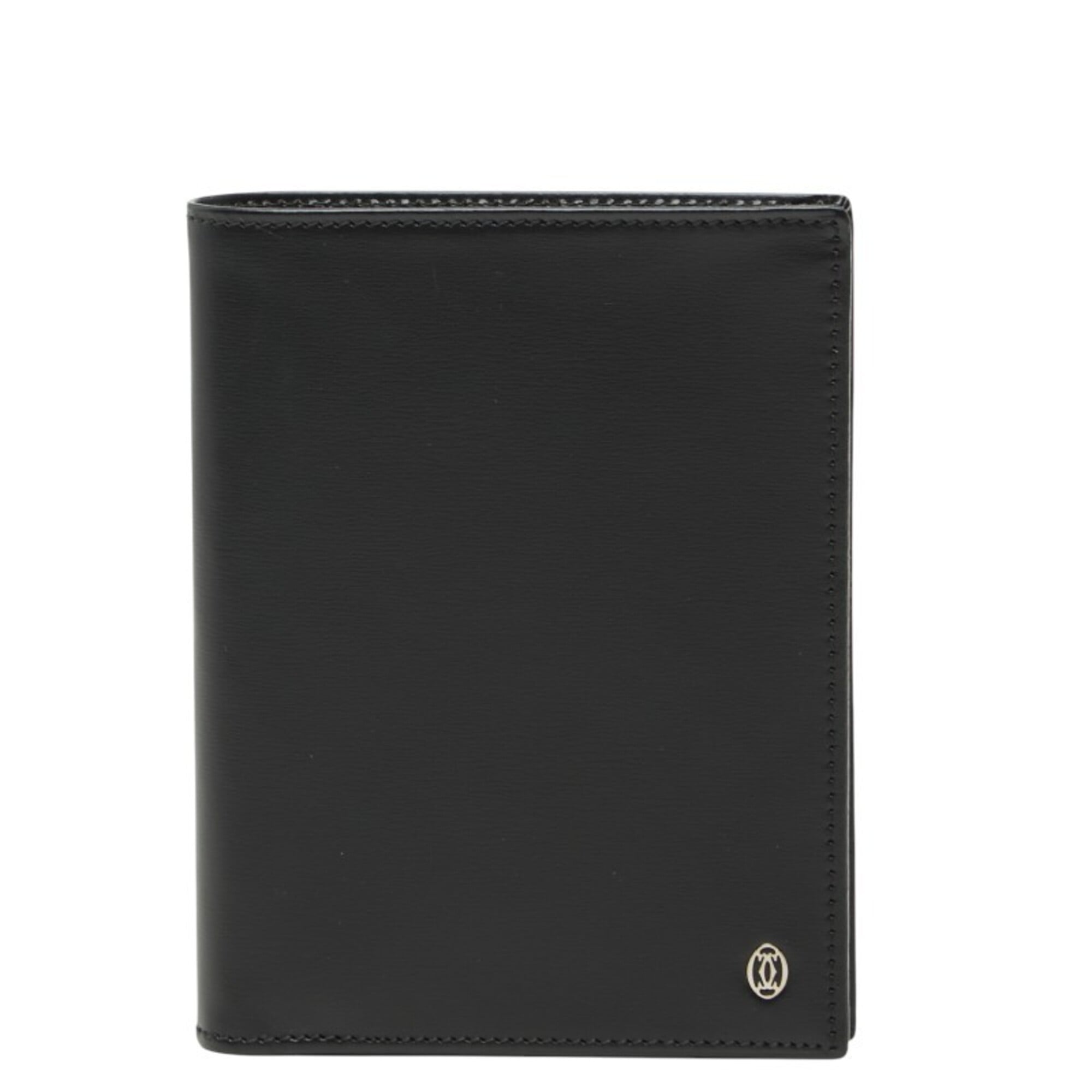Cartier Black Leather Wallet (Bi-Fold) (Pre-Owned)