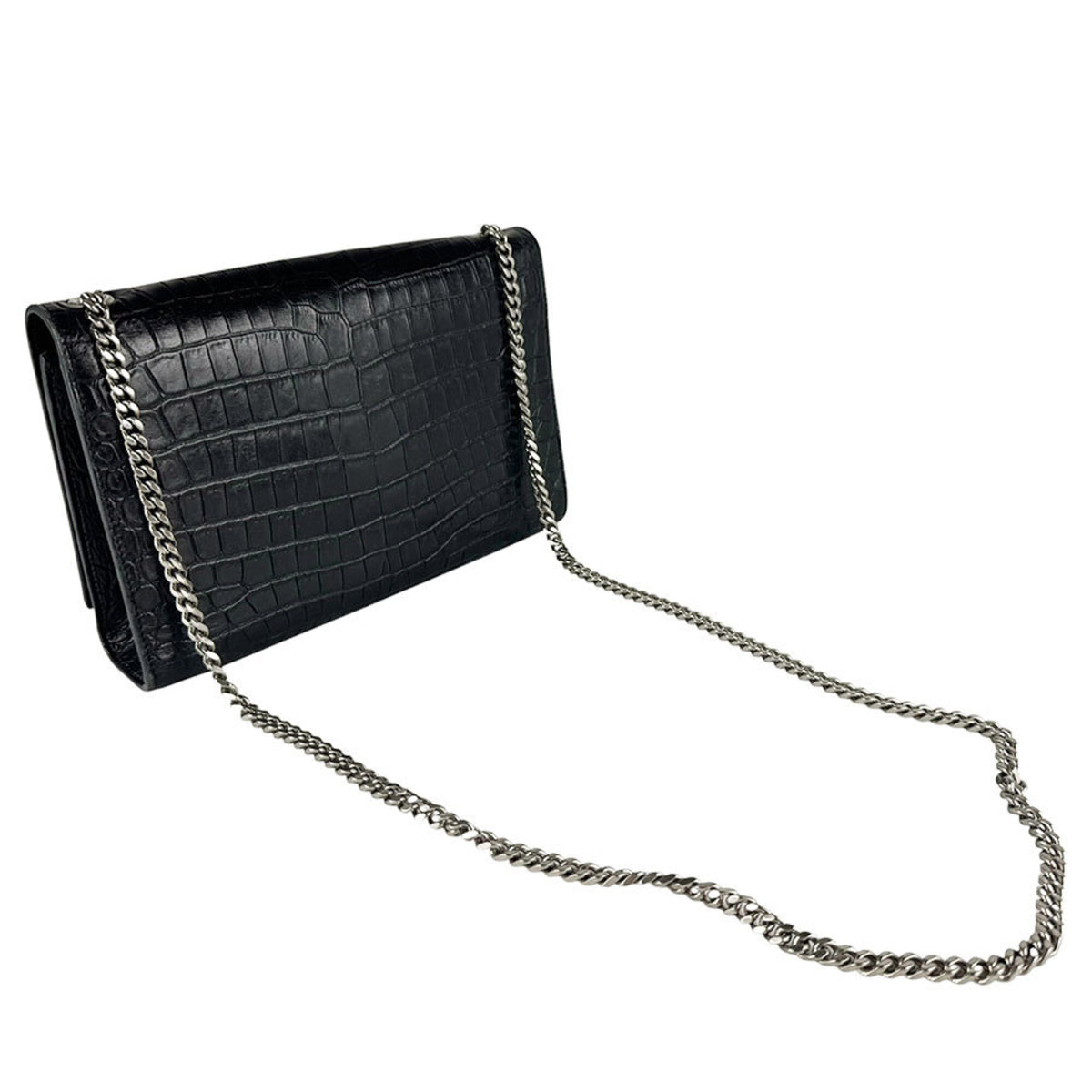 Saint Laurent Black Leather Shoulder Bag (Pre-Owned)