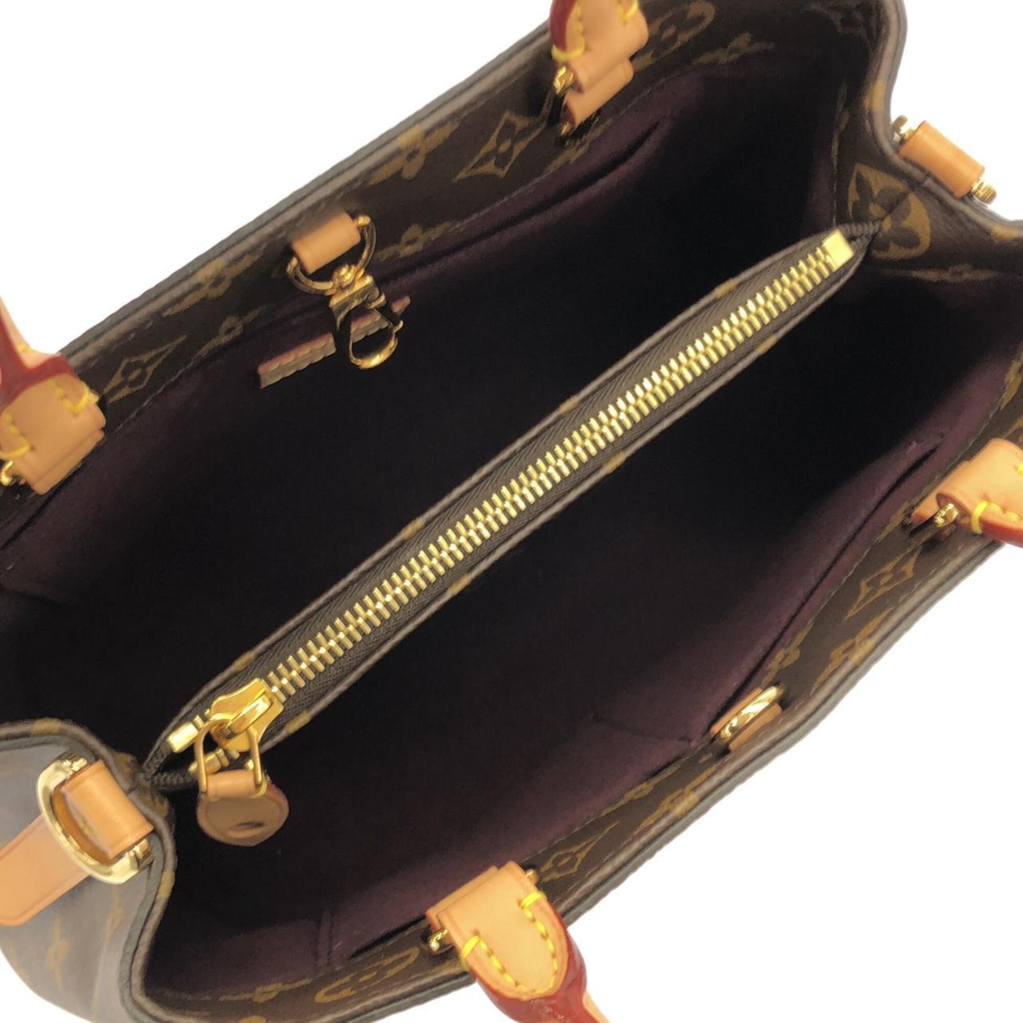 Louis Vuitton Monogram Marron Coated Canvas Handbag (Pre-Owned)