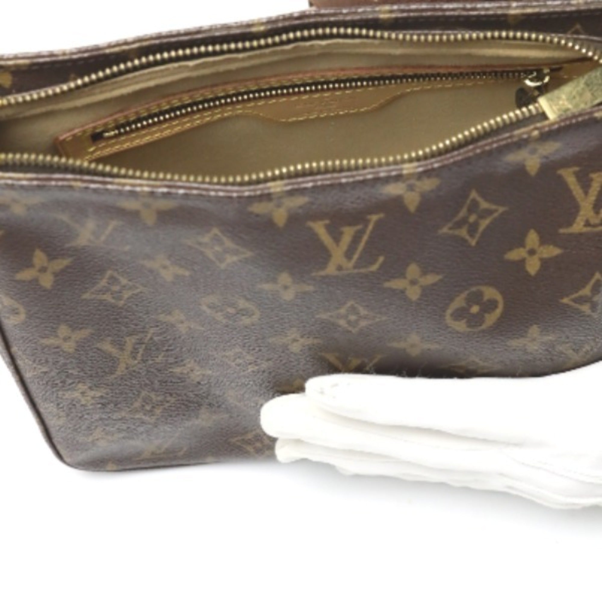 Louis Vuitton Brown Monogram Shoulder Bag (Pre-Owned)
