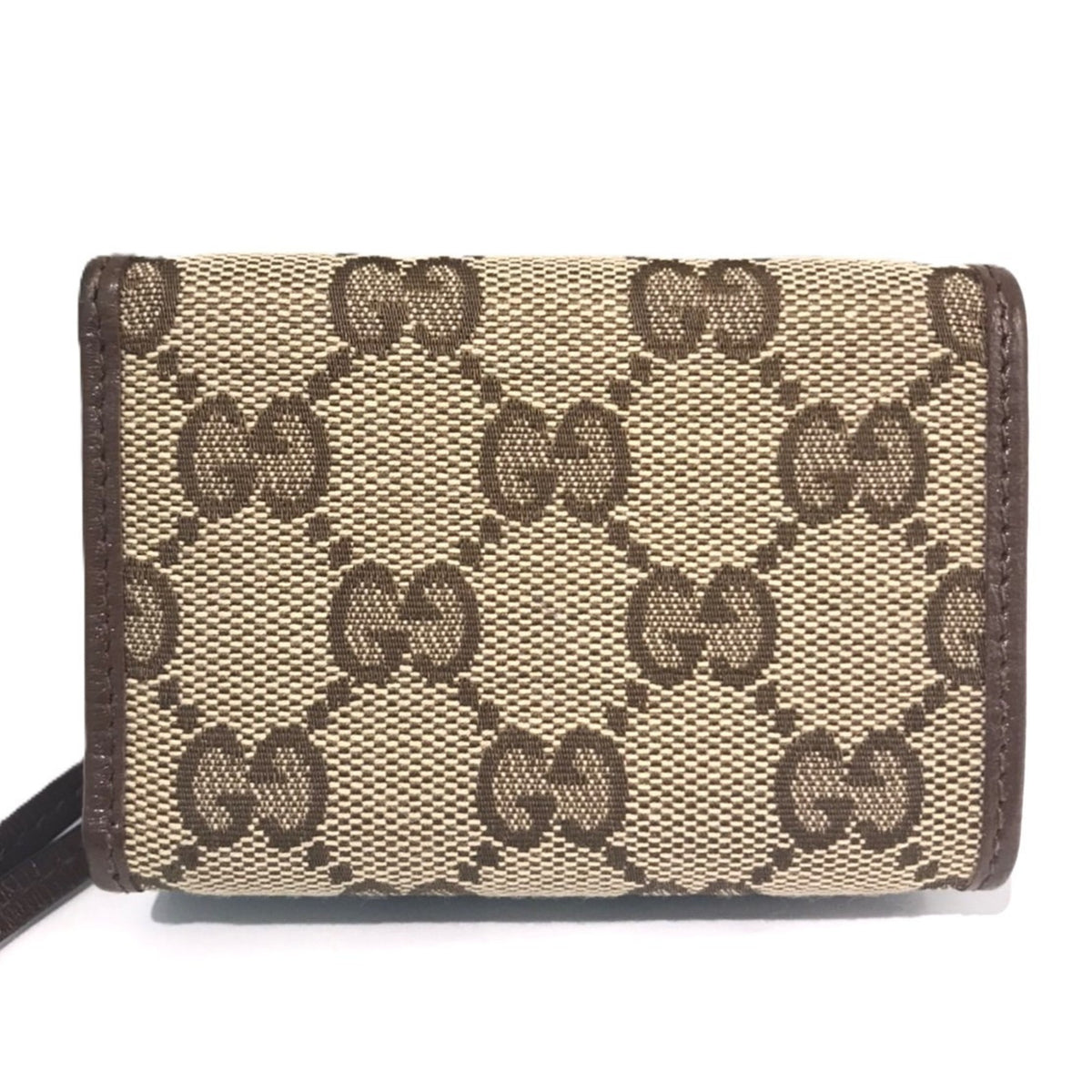 Gucci Canvas Leather Wallet (Tri-Fold) (Pre-Owned)