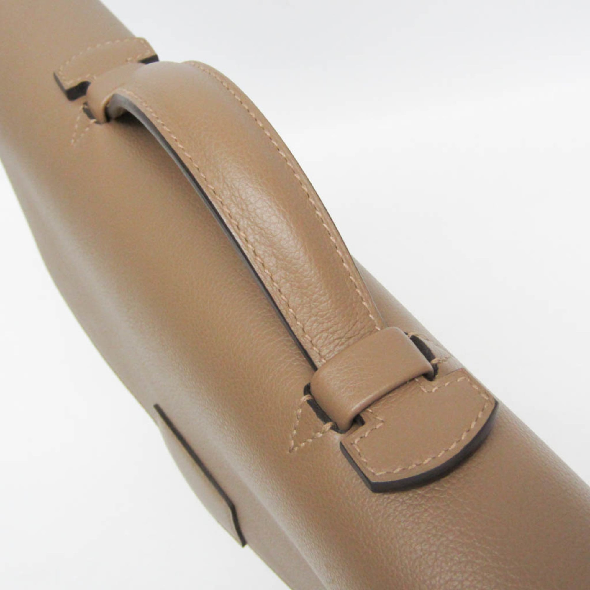 Hermes Sac A Depeche Etoupe Gray Taurillon Clemence Leather Briefcase Document Case (Pre-Owned)