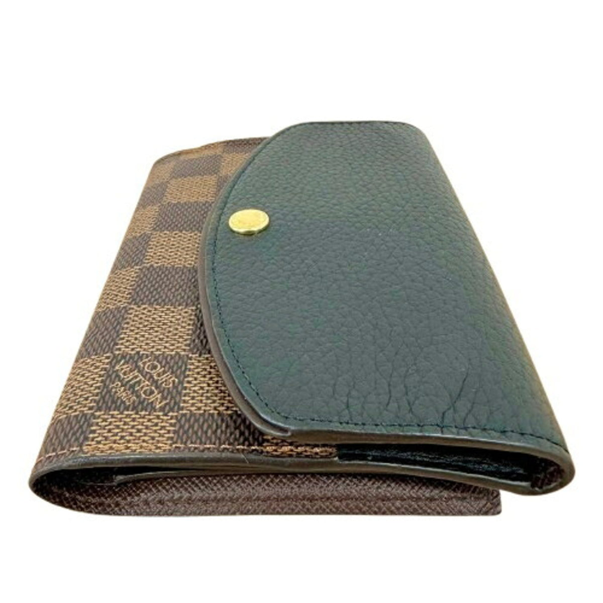 Louis Vuitton Damier Brown Leather Wallet (Bi-Fold) (Pre-Owned)