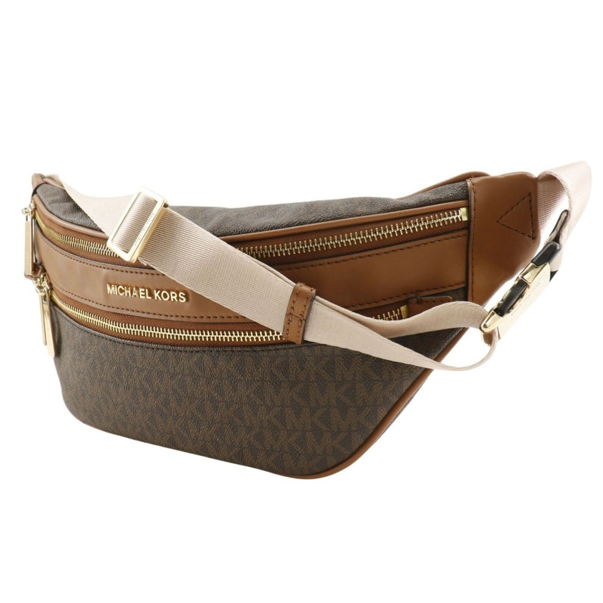 Michael Kors Brown Pvc Sling Bag (Pre-Owned)