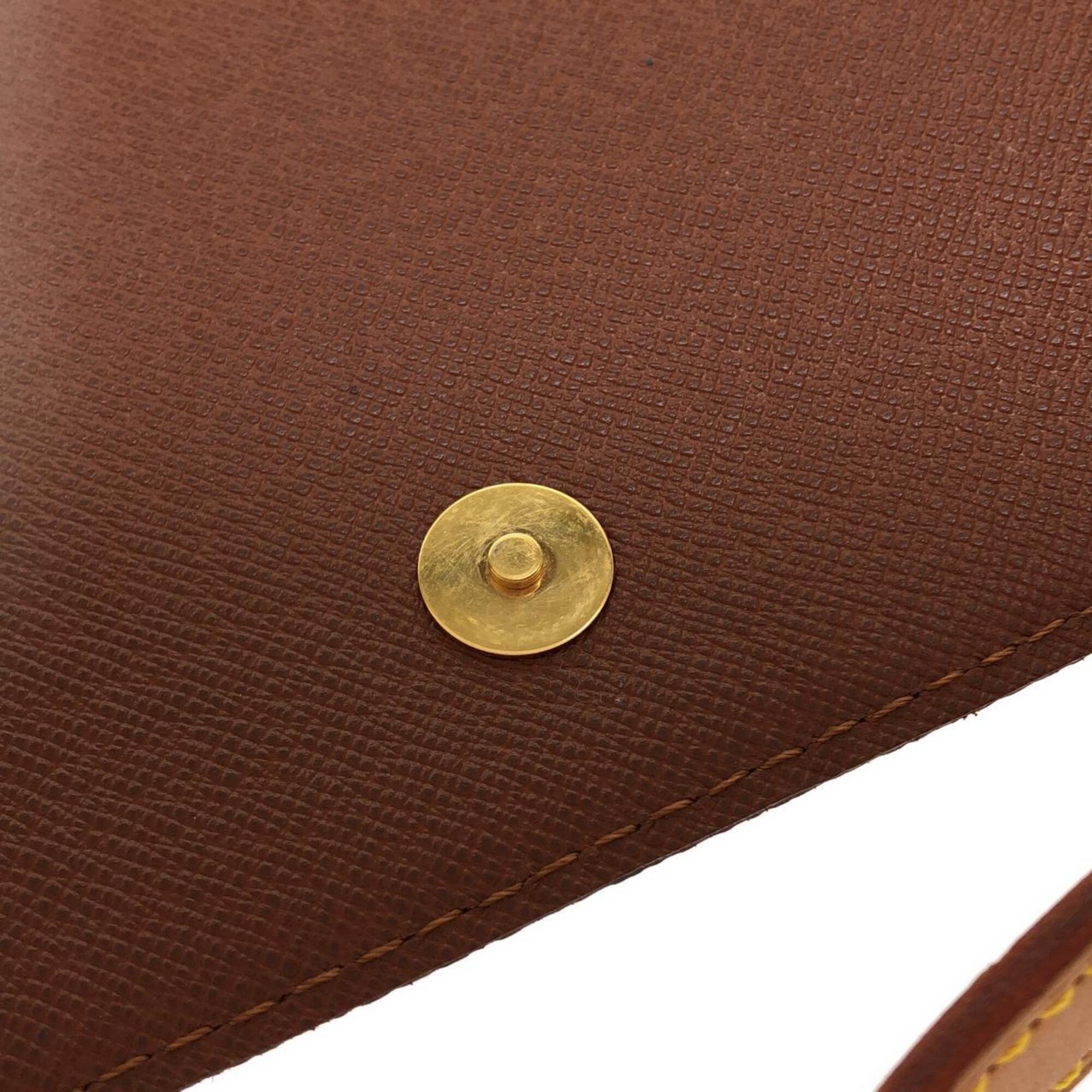 Louis Vuitton Marron Coated Canvas Shoulder Bag (Pre-Owned)