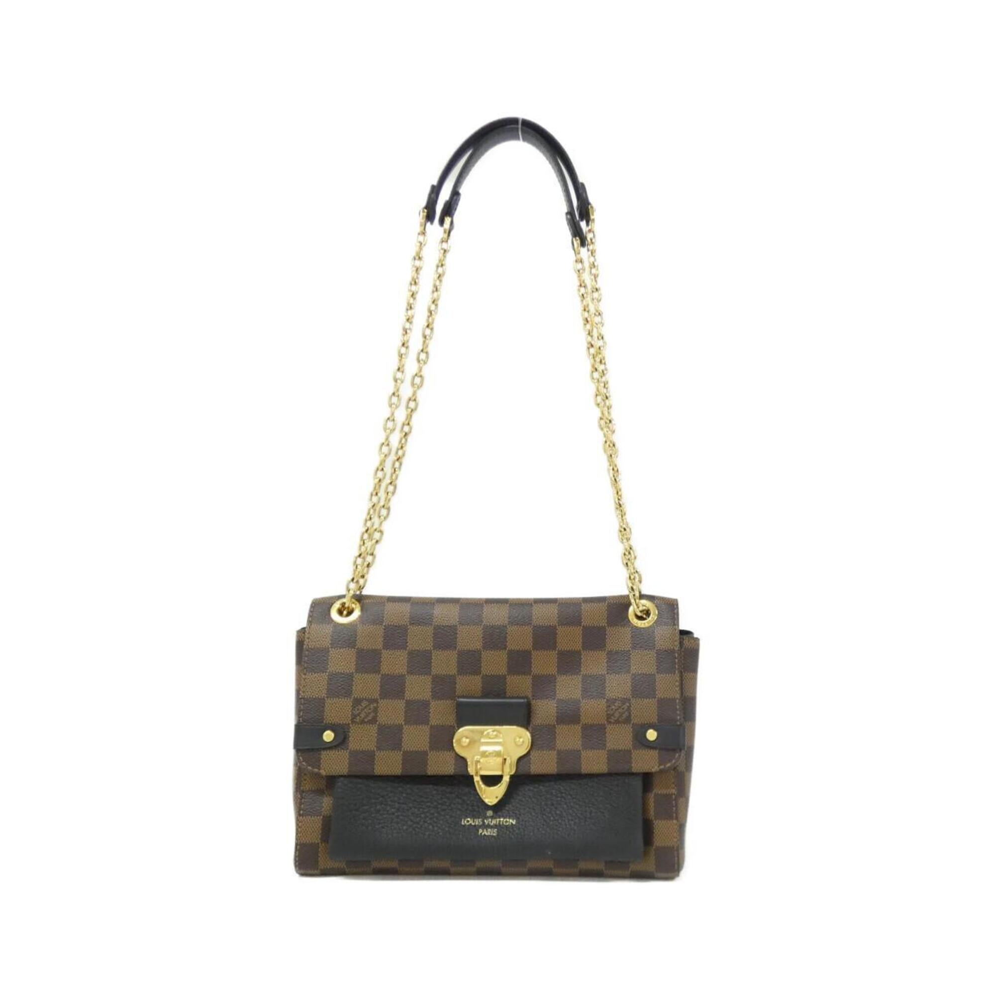 Louis Vuitton Black Ebene Coated Canvas Leather Shoulder Bag (Pre-Owned)
