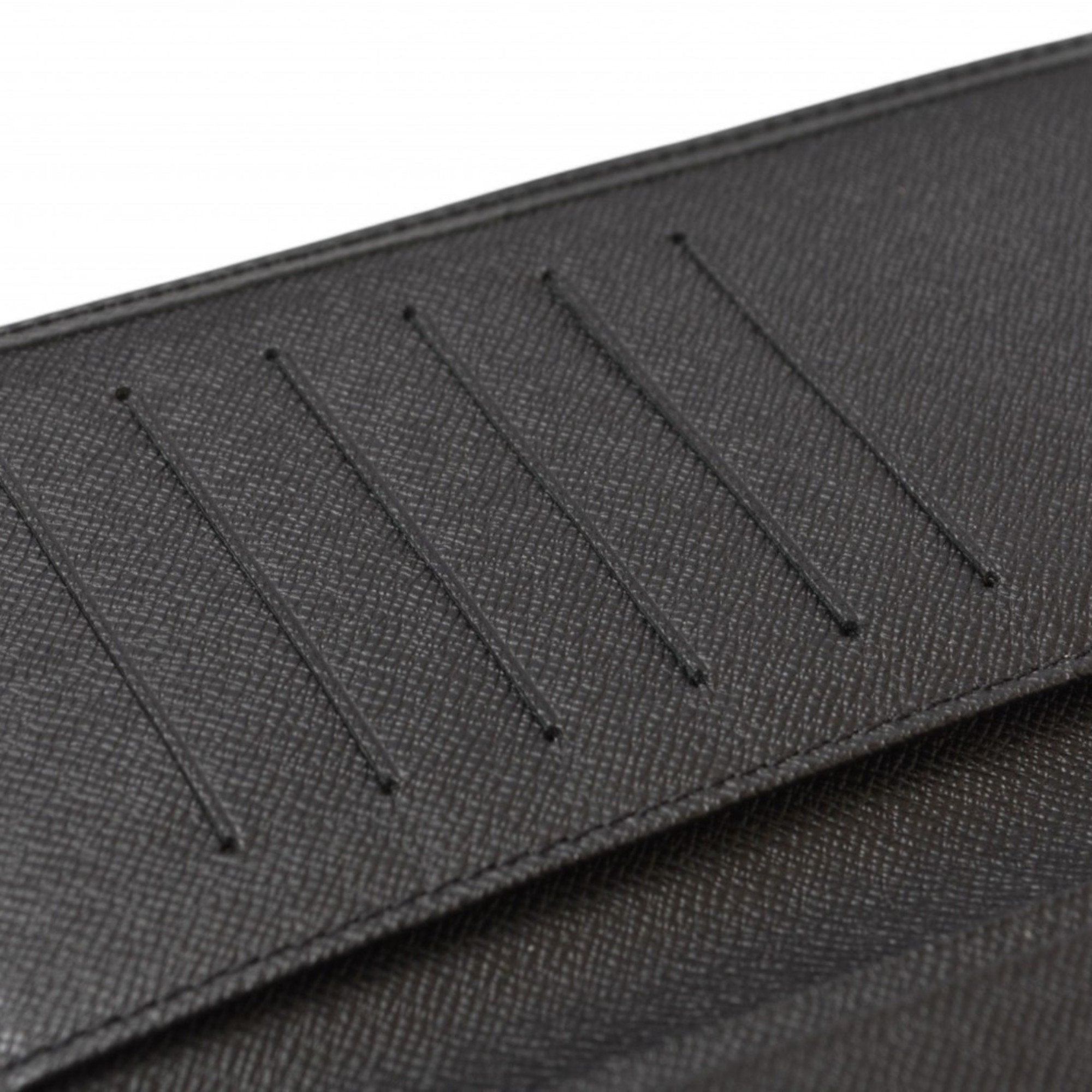 Louis Vuitton Ardoise Leather Long Bill Wallet (Bi-Fold) (Pre-Owned)