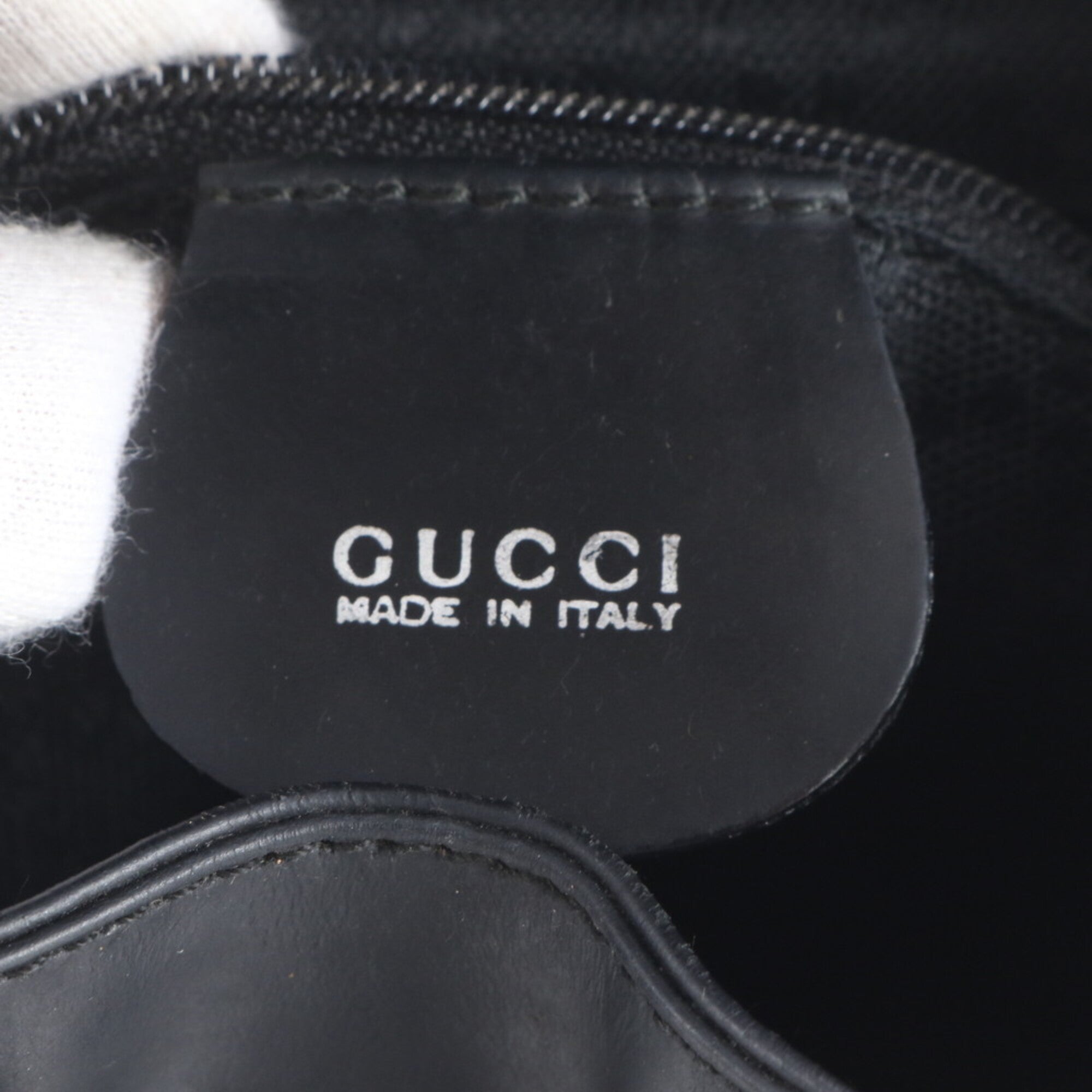 Gucci Black Leather Backpack Shoulder Bag (Pre-Owned)