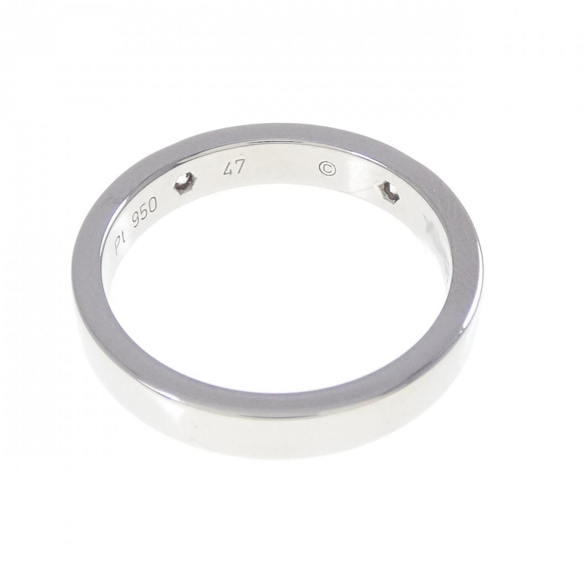 Cartier Platinum Platinum 950 Band Ring (Pre-Owned)