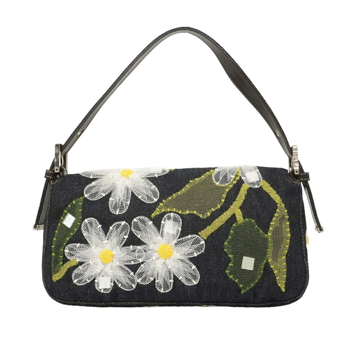 Fendi Navy Denim Handbag (Pre-Owned)