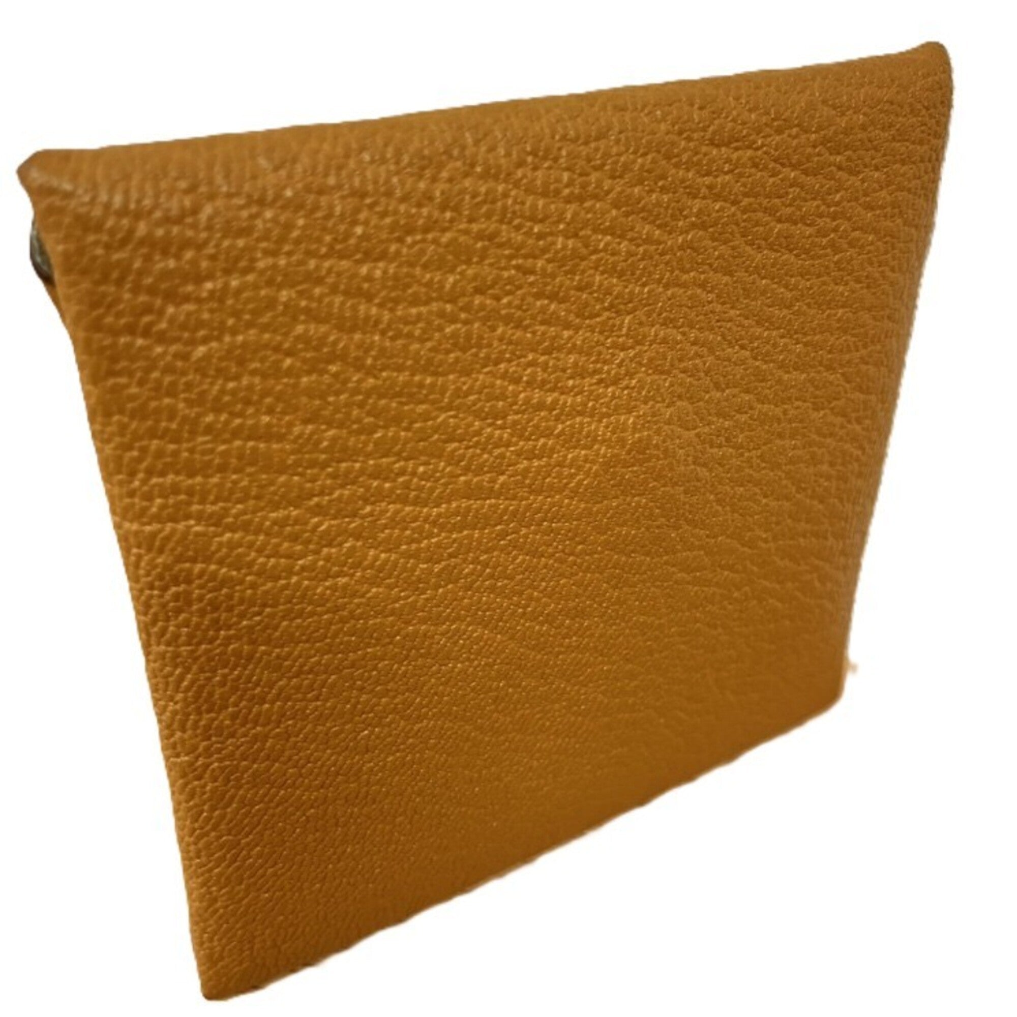 Hermes Brown Leather Coin Purse/Coin Case (Pre-Owned)
