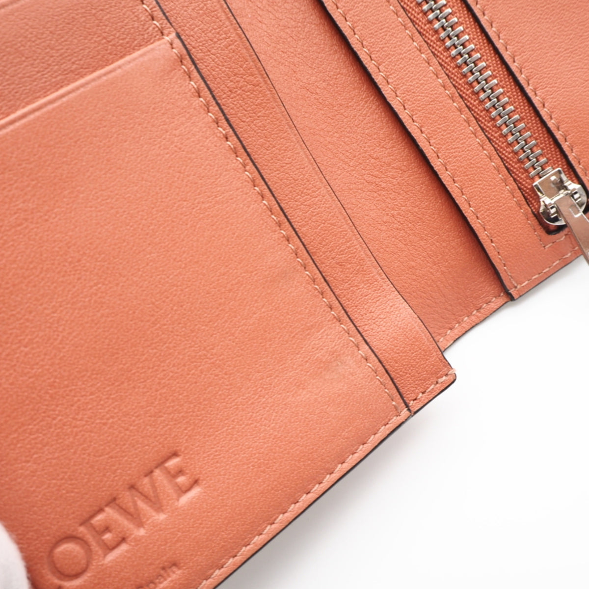 Loewe Beige Brown Orange Long Wallet (Bi-Fold) (Pre-Owned)