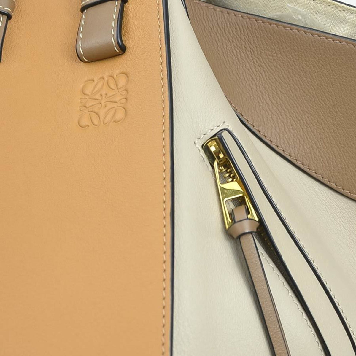 Loewe Brown Grayish Leather Handbag Shoulder Bag (Pre-Owned)