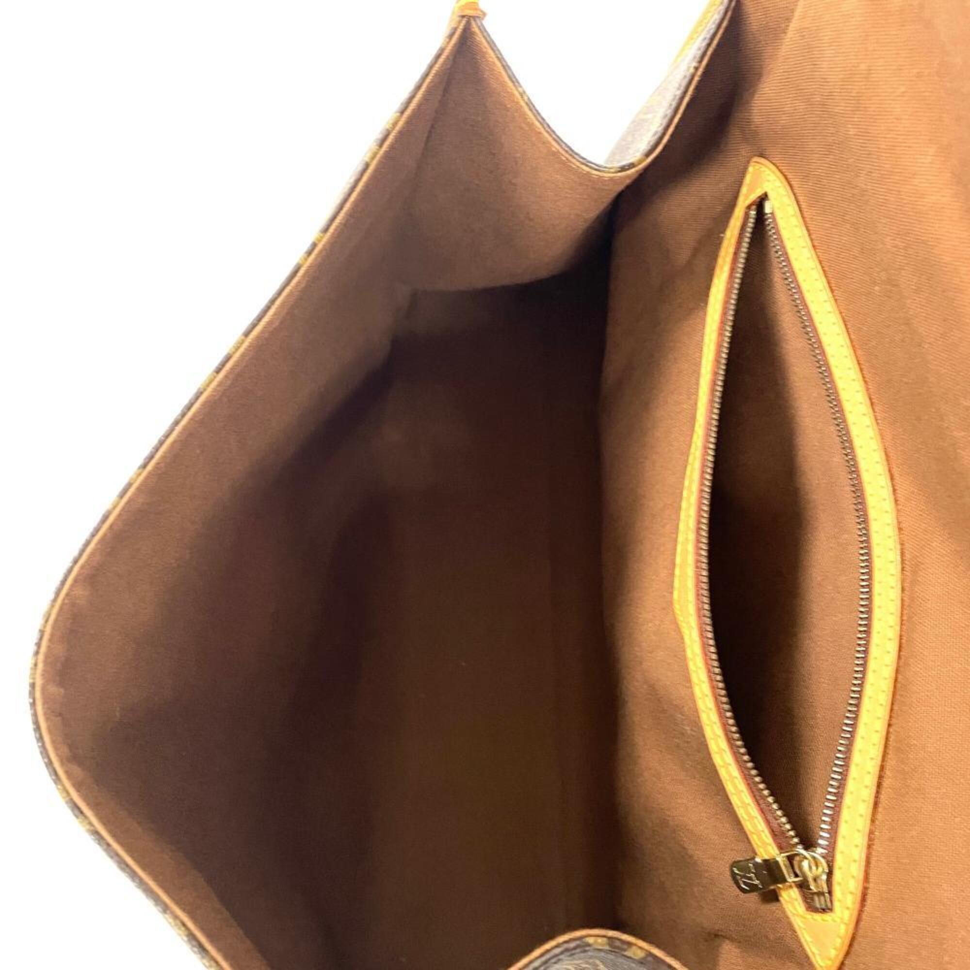 Louis Vuitton Brown Monogram Canvas Handbag (Pre-Owned)
