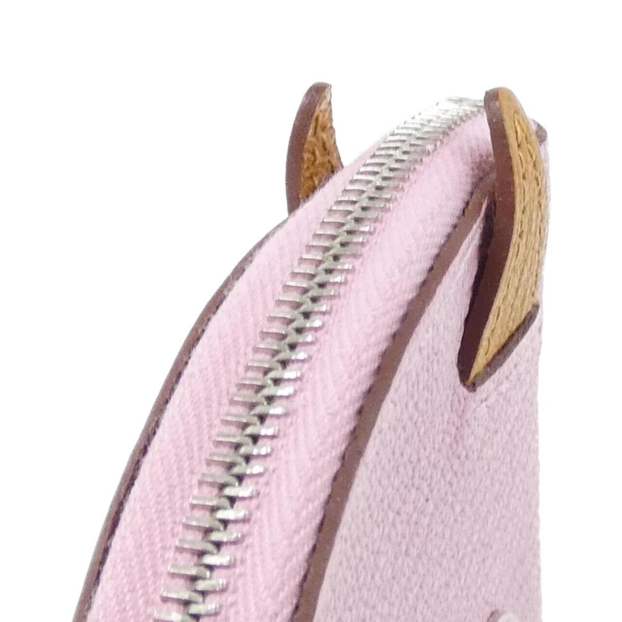 Hermes Pink Chevre Leather Coin Purse/Coin Case (Pre-Owned)