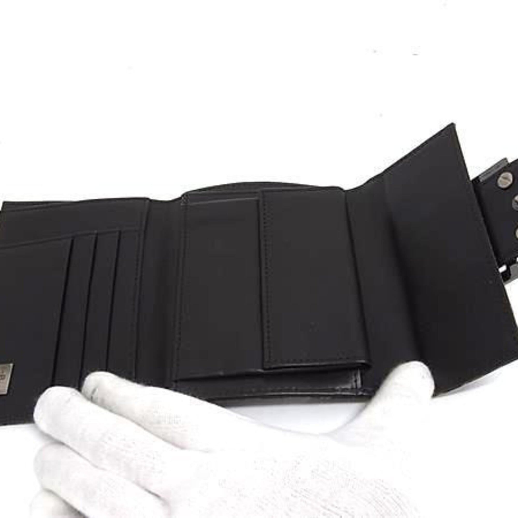 Fendi Brown Canvas Leather Wallet (Tri-Fold) (Pre-Owned)