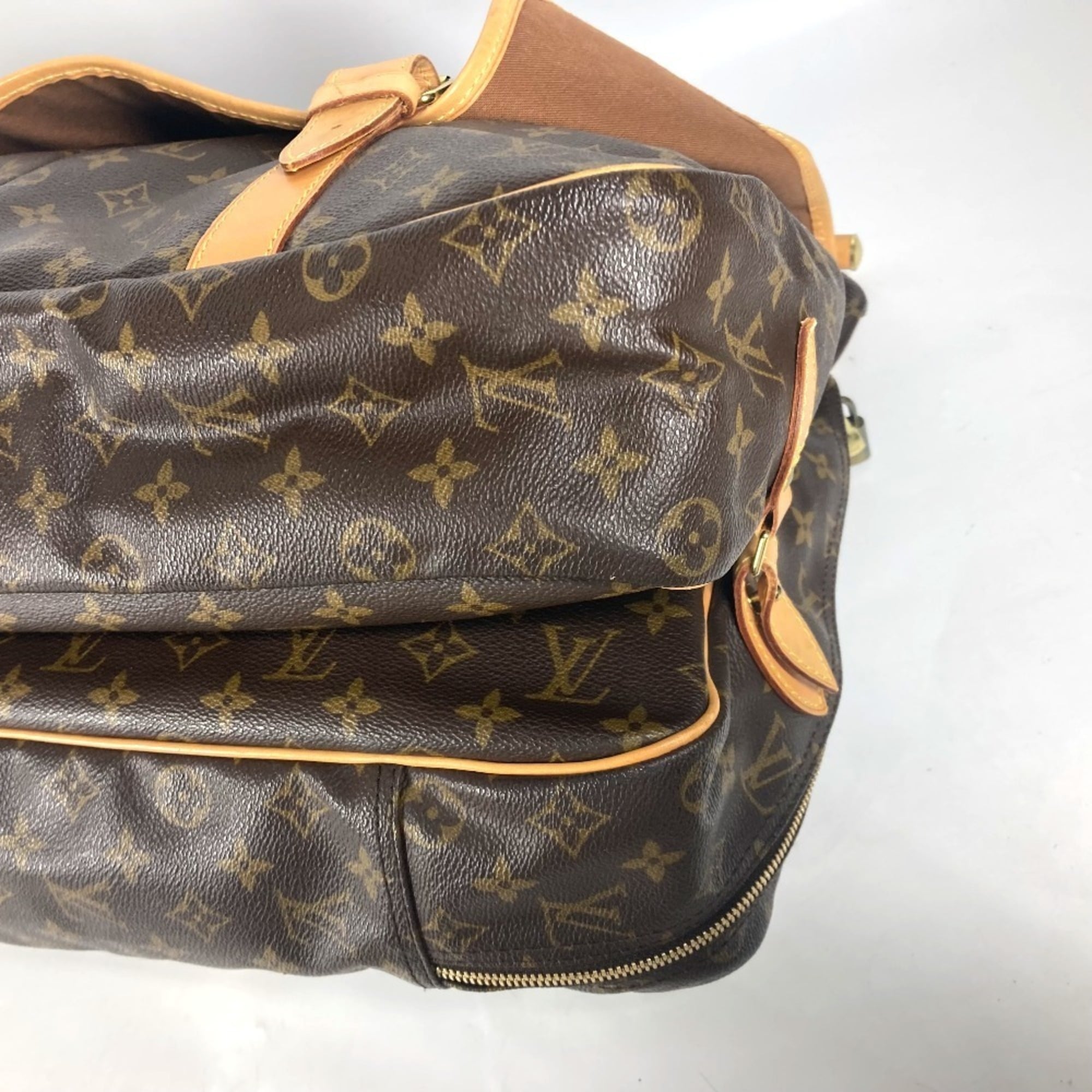 Louis Vuitton Brown Monogram Monogram Boston Bag Handbag Shoulder Bag (Pre-Owned)
