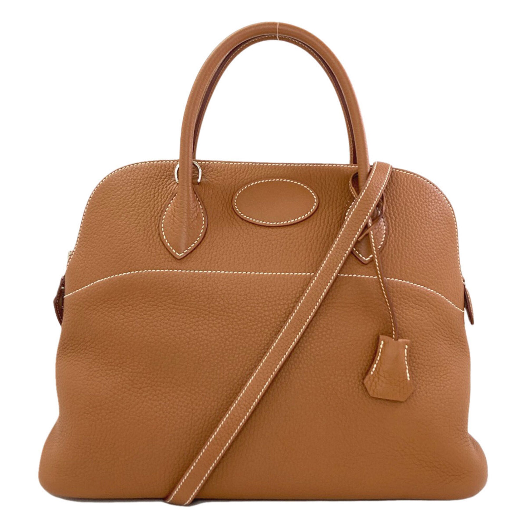 Hermes Bolide Gold Togo Leather Handbag (Pre-Owned)