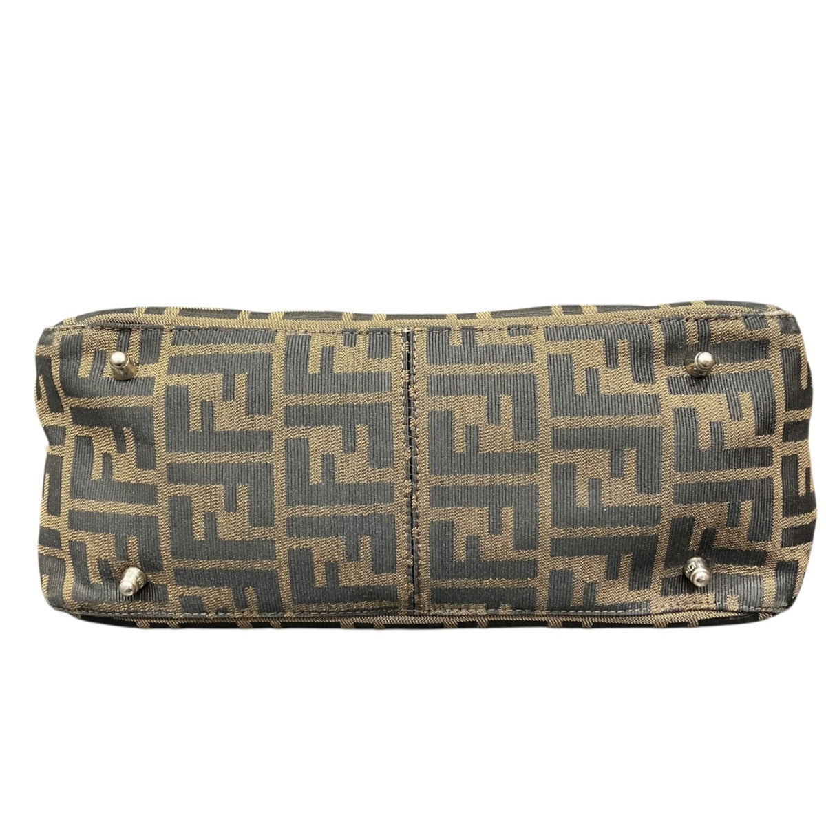 Fendi Brown Nylon Leather Handbag (Pre-Owned)