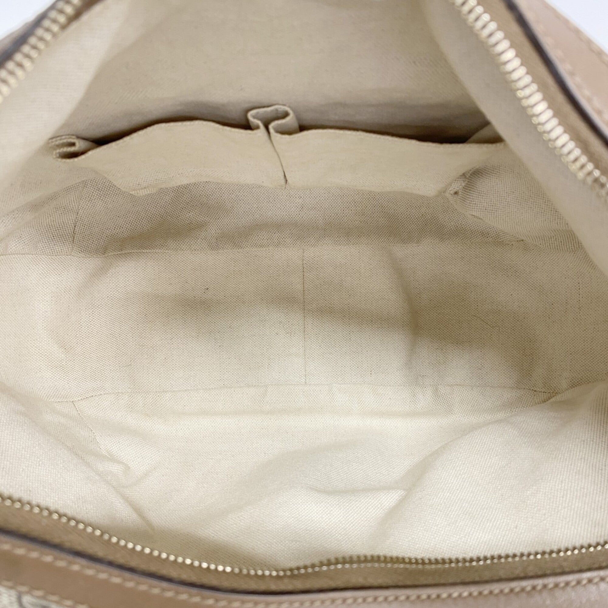 Gucci Beige Brown Pvc Shoulder Bag (Pre-Owned)