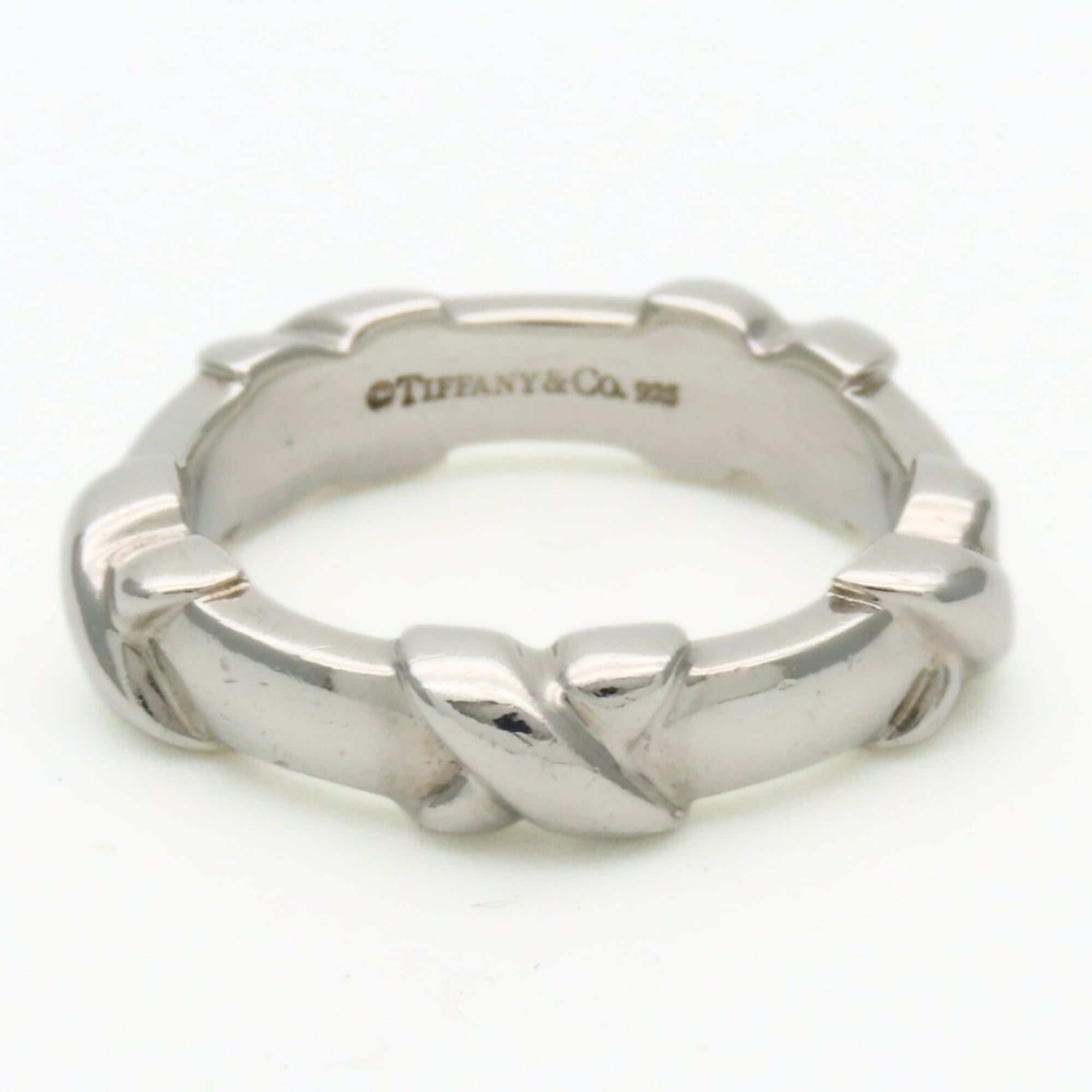Tiffany Silver Silver 925 Band Ring (Pre-Owned)