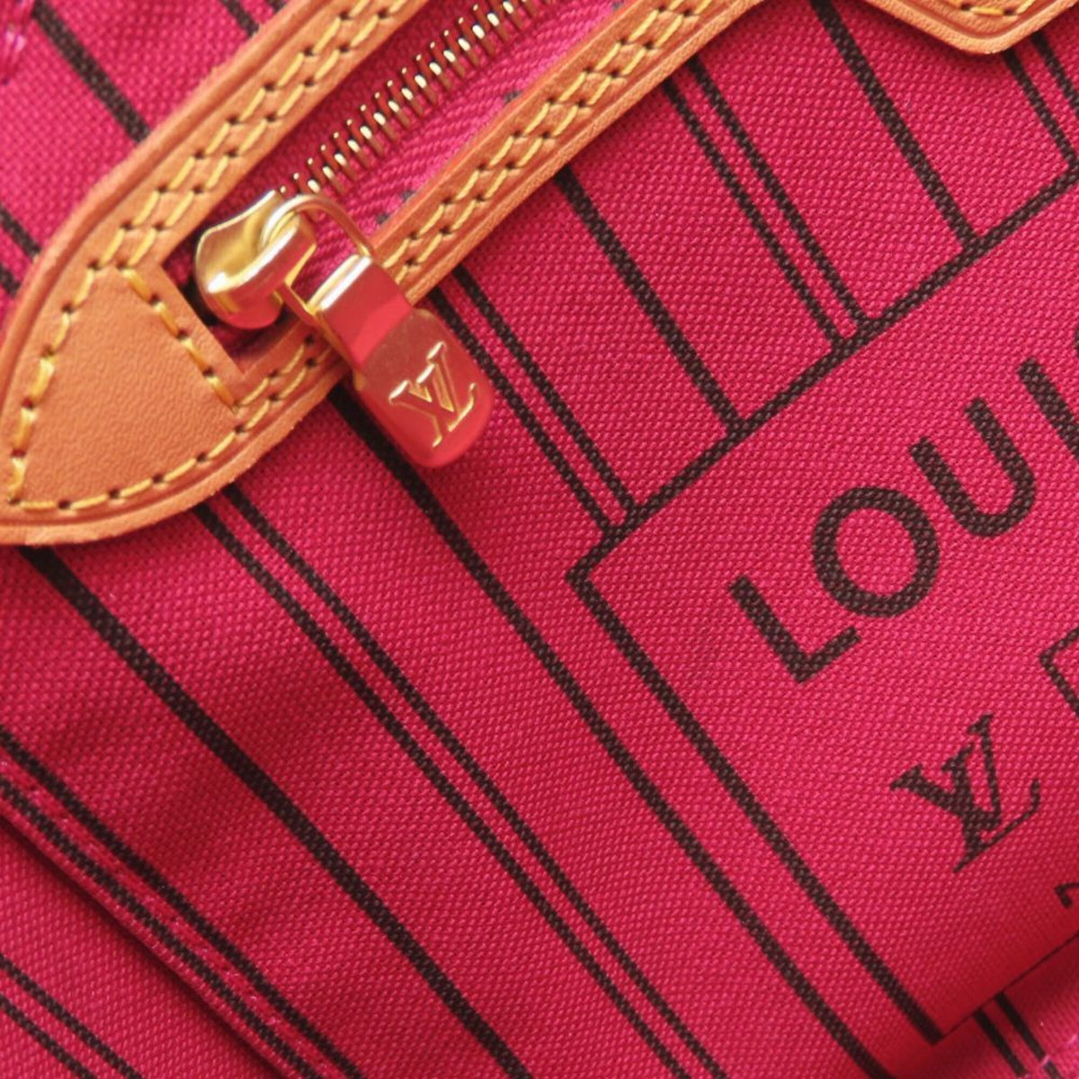 Louis Vuitton Monogram Brown Fuchsia Monogram Tote Bag (Pre-Owned)